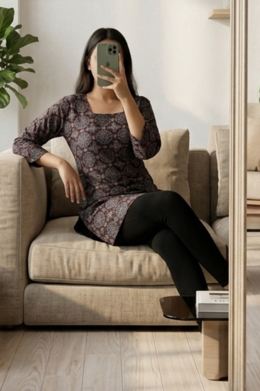 Lightweight Cotton Printed Short Kurti – Summer Collection