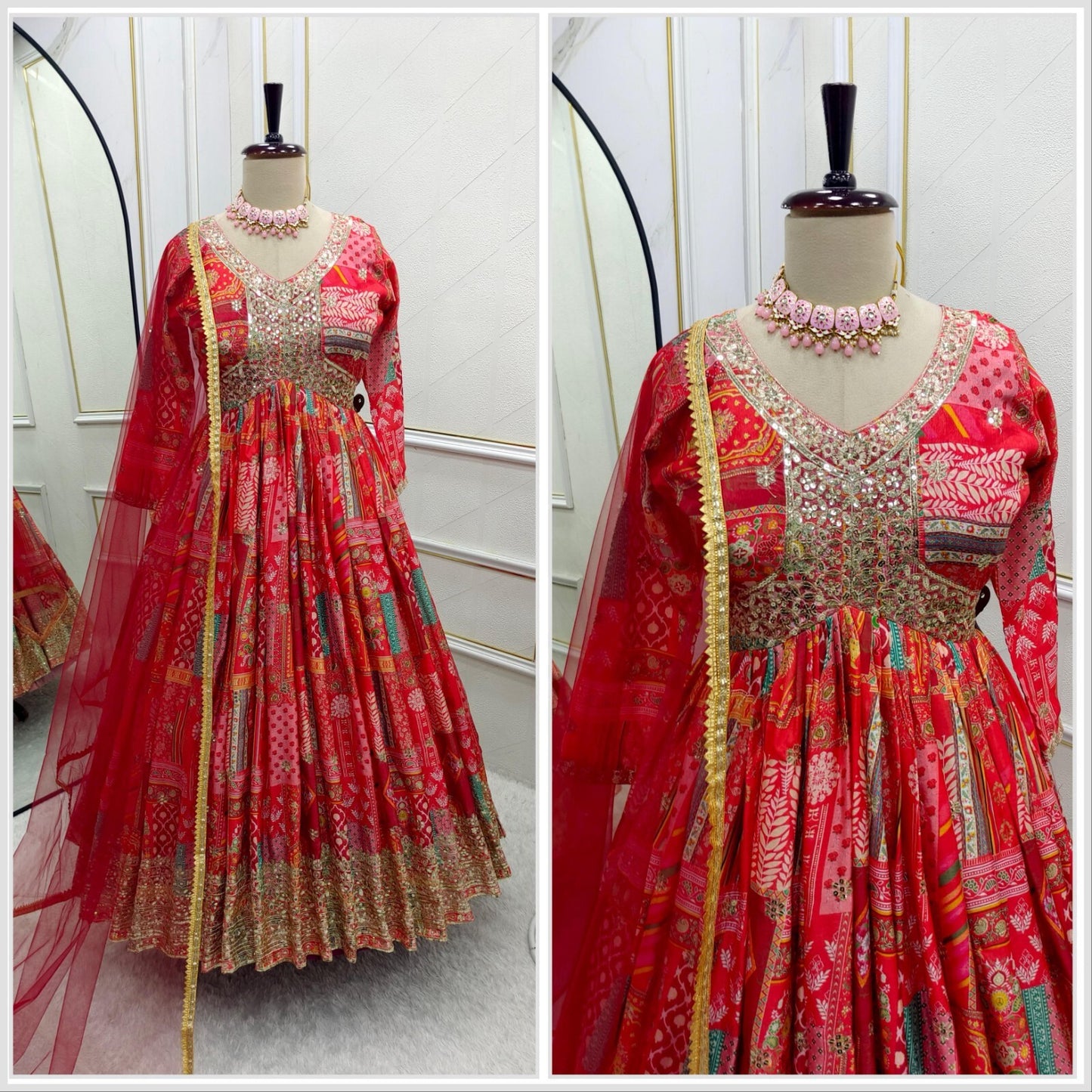 Pink Gown, pink Anarkali, Anarkali Suit, Red Anarkali Gown Set, Chinon Silk Dupatta Dress, Bollywood Style Wedding Gown, Indian Wedding Gown Set, Pakistani Eid Outfit for Women, Embroidered Gown with Pants, Ready to Wear Ethnic Dress, Anarkali Gown with Sequence Work, 3 Piece Wedding Dress Set, Heavy Micro Cotton Inner Gown, Scoop Neck Anarkali Suit, Stylish Party Wear Gown Set, Traditional Indian Outfit for Women, Festive Wear Ethnic Gown, Full Stitched Gown Set,