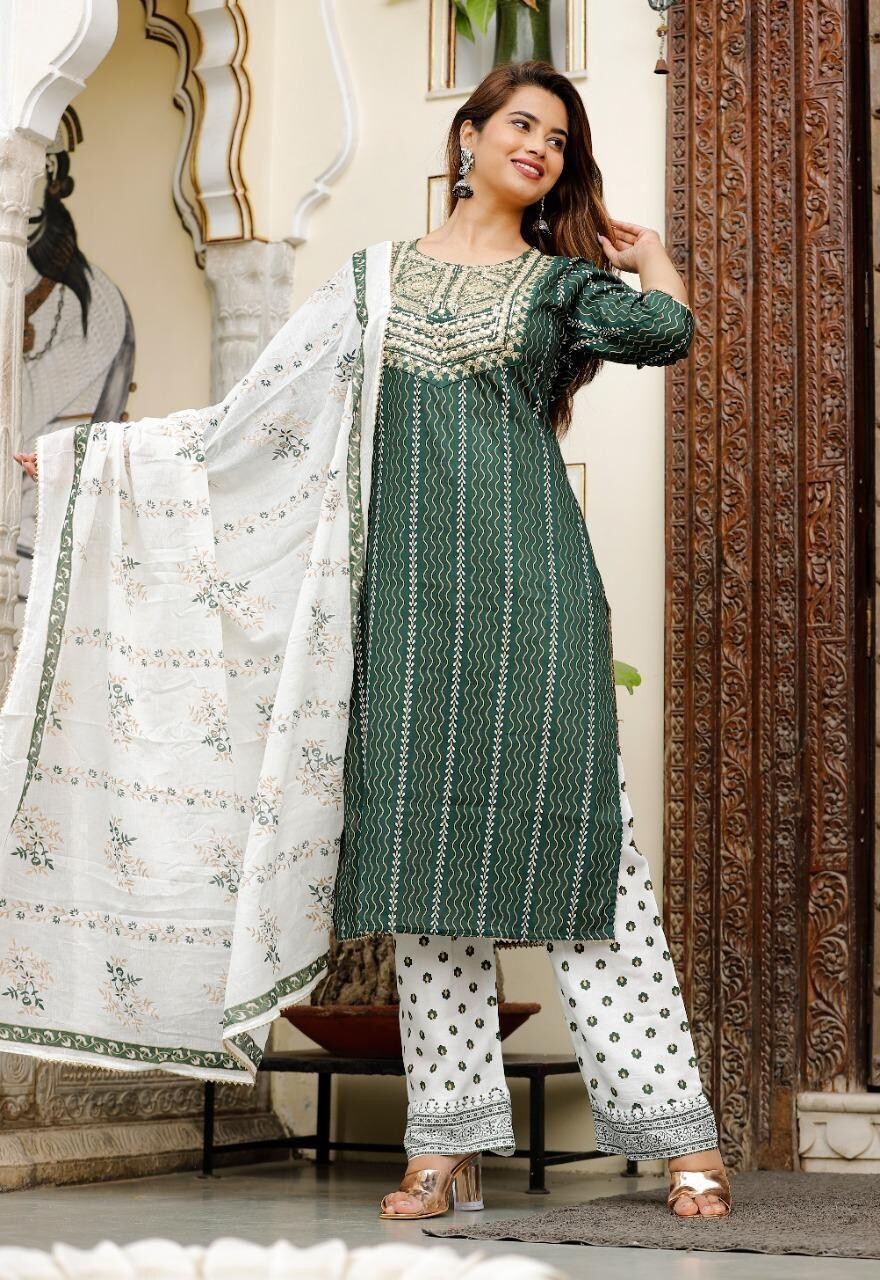 green salwar kameez,green cotton kurti set,pakistani style suit,handmade salwar suit,embroidered green kurta,green ethnic wear,traditional salwar kameez,women’s green kurti set,green kurti with dupatta,green pakistani outfit,cotton salwar kameez set,green wedding outfit,handcrafted ethnic suit,three piece green suit,green party wear dress,green suit for women,indian pakistani style kurti,green scoop neck kurti,printed green kurti set,green festival outfit,soft cotton salwar suit,green kurti pant dupatta,gre