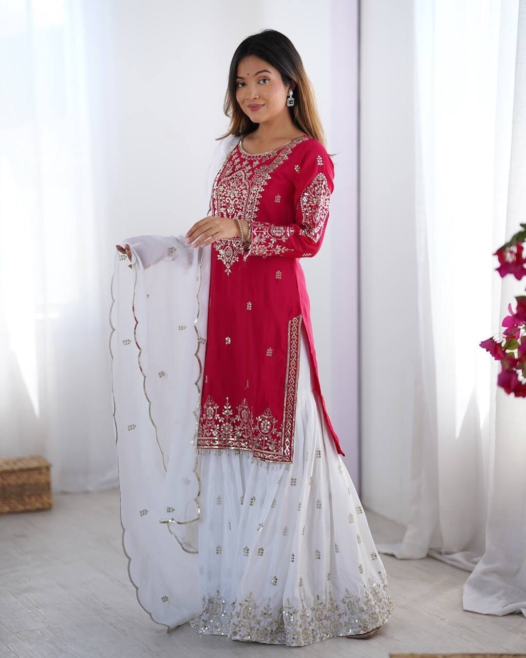 Shimmer Silk Sharara Set,
Heavy Embroidered Sharara Suit,
Wedding Sharara Dress,
Party Wear Sharara Set,
Full Flair Palazzo Suit,
Sharara Suit with Dupatta,
Sequence Work Kurti Set,
Embroidered Kurti Sharara,
Sharara Set for Women,
Shimmer Silk Dupatta Set,
Dupatta with Moti Work,
Lace Border Dupatta Suit,
Luxury Indian Ethnic Wear,
Sharara Kurti Dupatta Combo,
Designer Sharara Outfit,
Evening Wear Sharara Set,
Bridal Sharara Suit,
Heavy Work Indian Suit,
Fully Stitched Sharara Set,
Indian Wedding Guest Dre