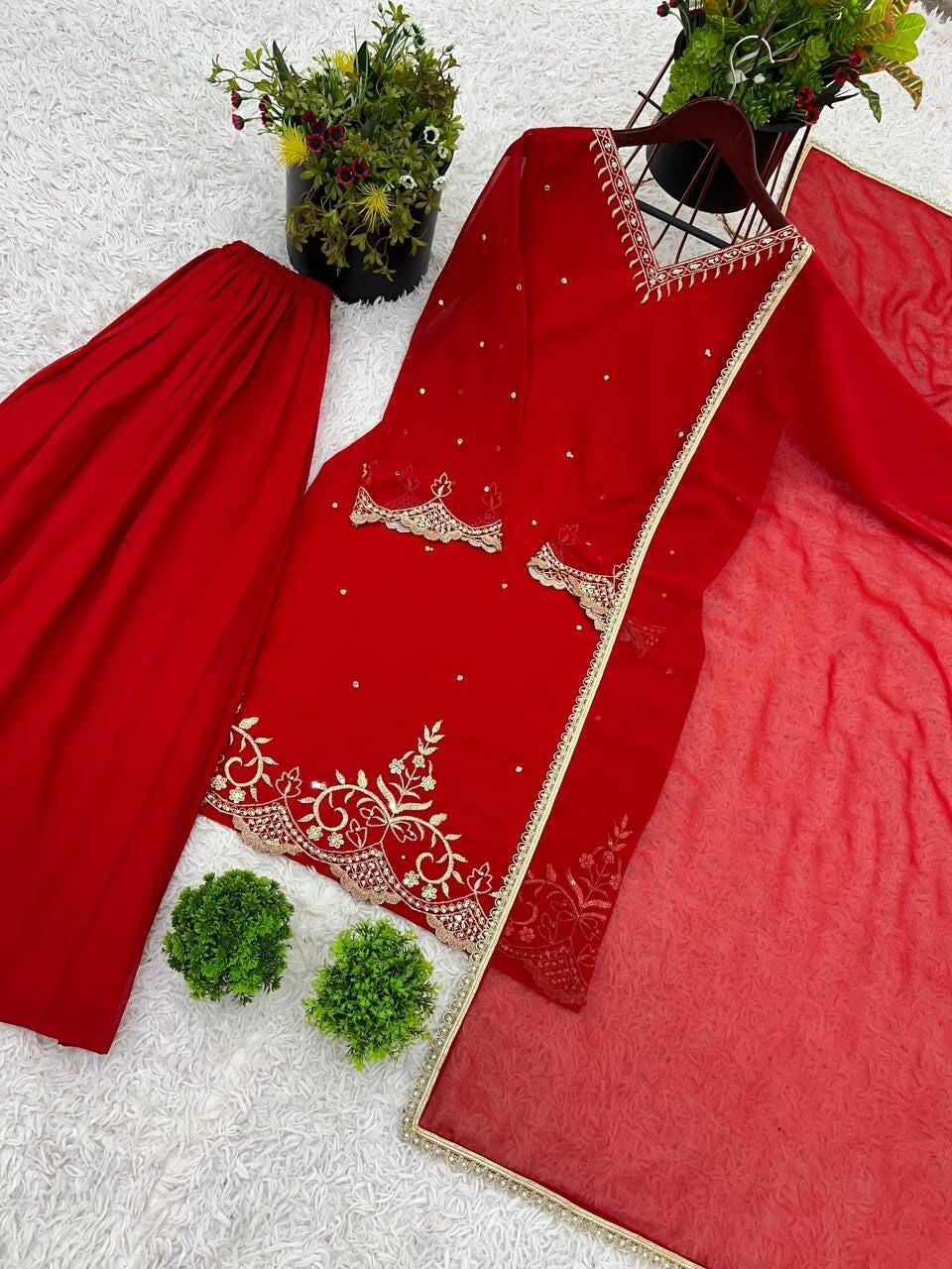 Faux Georgette Sharara Set,
Embroidered Sharara Suit,
5mm Sequence Work Outfit,
Moti Work Sharara Dress,
Heavy Embroidery Kurti Set,
Designer Sharara Suit for Women,
Party Wear Indian Outfit,
Wedding Sharara Dress,
Fully Stitched Sharara Suit,
Sharara with Lace Dupatta,
Micro Cotton Lined Suit,
Ethnic Wear for Festive Occasions,
Full Sleeve Sharara Kurti,
Ready to Wear Pakistani Dress,
Heavy Georgette Dupatta Set,