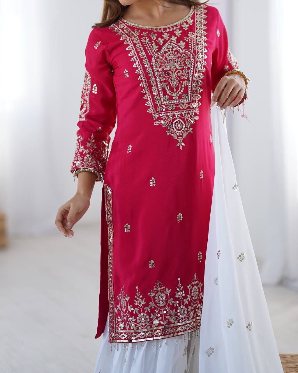 Salwar Kameez Pakistani Indian Wedding Party Wear Dress Bollywood Suit Sharara