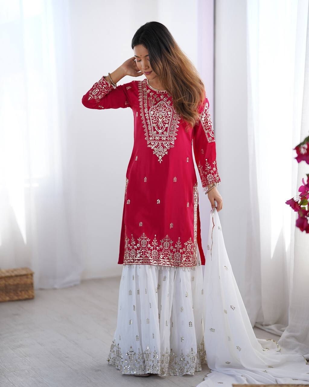 Shimmer Silk Sharara Set,
Heavy Embroidered Sharara Suit,
Wedding Sharara Dress,
Party Wear Sharara Set,
Full Flair Palazzo Suit,
Sharara Suit with Dupatta,
Sequence Work Kurti Set,
Embroidered Kurti Sharara,
Sharara Set for Women,
Shimmer Silk Dupatta Set,
Dupatta with Moti Work,
Lace Border Dupatta Suit,
Luxury Indian Ethnic Wear,
Sharara Kurti Dupatta Combo,
Designer Sharara Outfit,
Evening Wear Sharara Set,
Bridal Sharara Suit,
Heavy Work Indian Suit,
Fully Stitched Sharara Set,
Indian Wedding Guest Dre