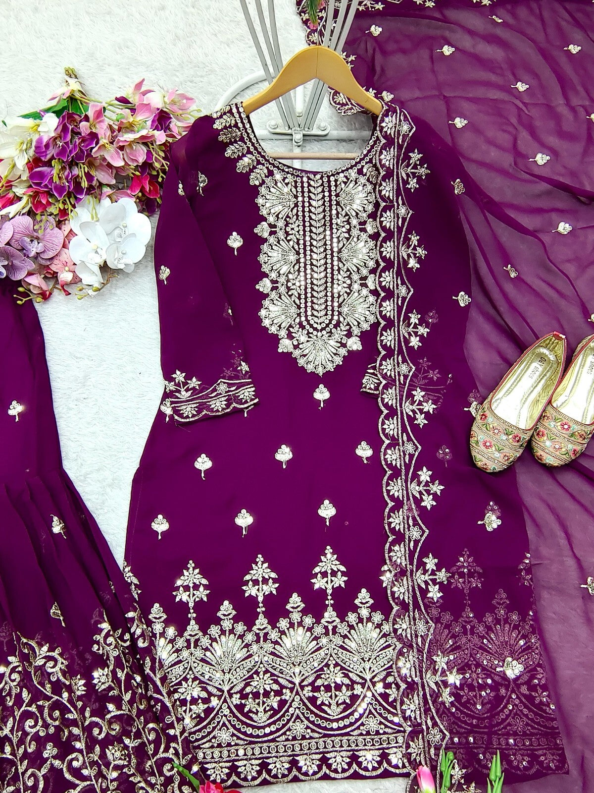 Salwar Kameez Pakistani Dress Indian Wedding Party Wear Bollywood Suit Sharara