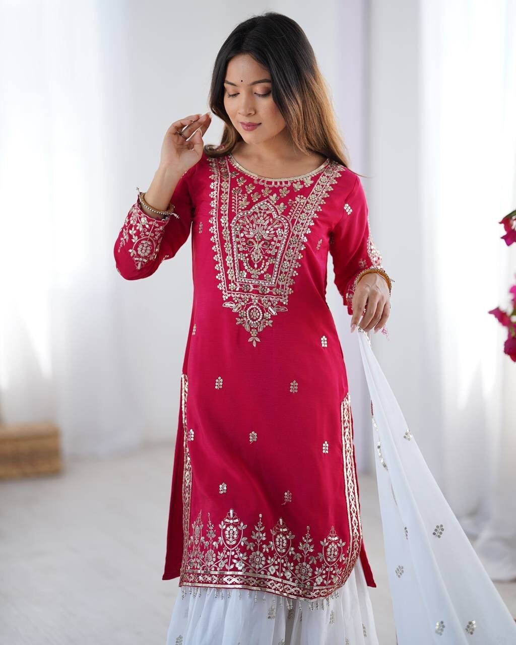 Shimmer Silk Sharara Set,
Heavy Embroidered Sharara Suit,
Wedding Sharara Dress,
Party Wear Sharara Set,
Full Flair Palazzo Suit,
Sharara Suit with Dupatta,
Sequence Work Kurti Set,
Embroidered Kurti Sharara,
Sharara Set for Women,
Shimmer Silk Dupatta Set,
Dupatta with Moti Work,
Lace Border Dupatta Suit,
Luxury Indian Ethnic Wear,
Sharara Kurti Dupatta Combo,
Designer Sharara Outfit,
Evening Wear Sharara Set,
Bridal Sharara Suit,
Heavy Work Indian Suit,
Fully Stitched Sharara Set,
Indian Wedding Guest Dre