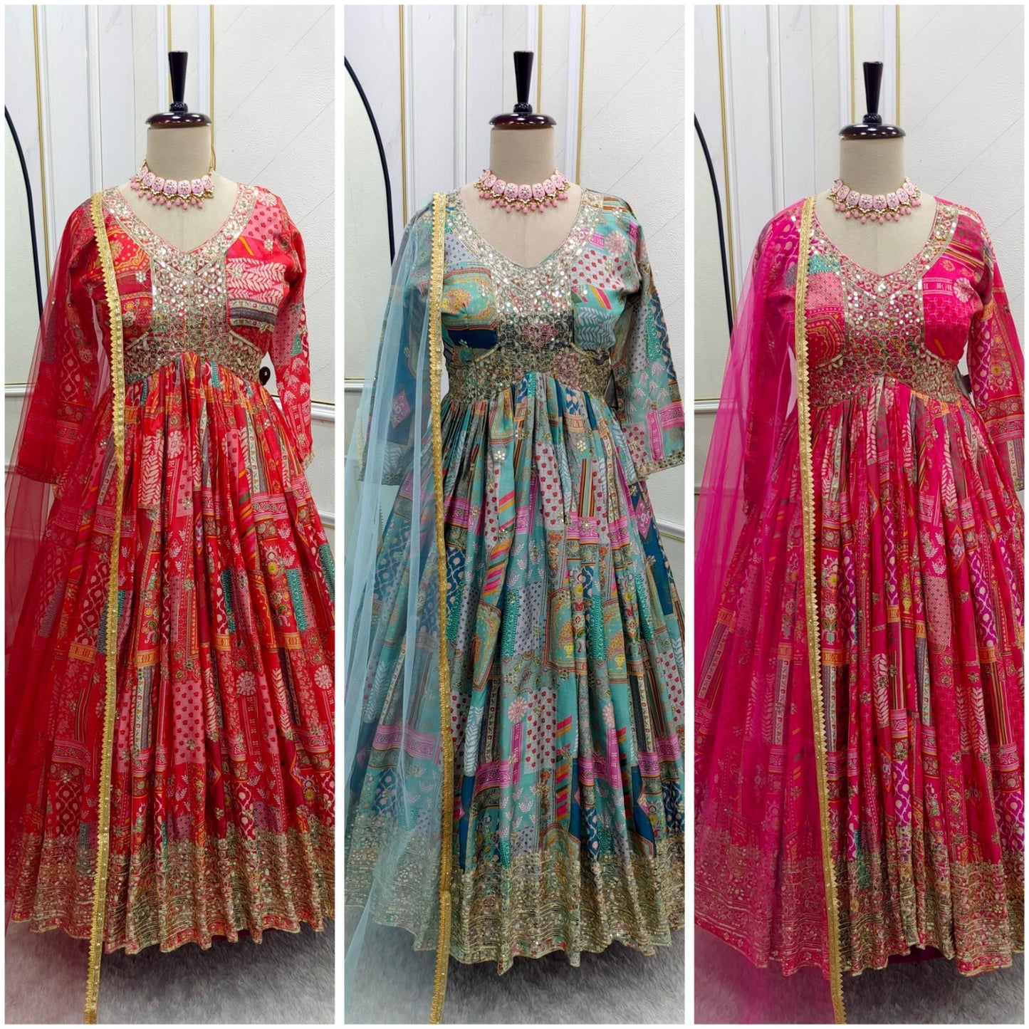 Anarkali Party Wear Indian Dress Designer Bollywood Pakistani Wedding Anarkali