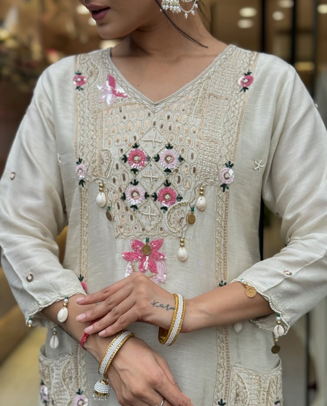 white floral kurti,white embroidery kurti,embroidered white kurta,white kurti set,rayon kurti with pant,white kurti with dupatta,sequence work kurti,white ethnic wear,floral embroidery kurta,party wear white kurti,designer white suit set,white kurta for women,white festival outfit,rayon embroidered kurti,white kurti with kodi work,elegant white outfit,front embroidery kurta,stylish white kurti,lace dupatta set,white kurti with chinnon dupatta,white kurti with pocket,three piece white suit,kodi work kurti se