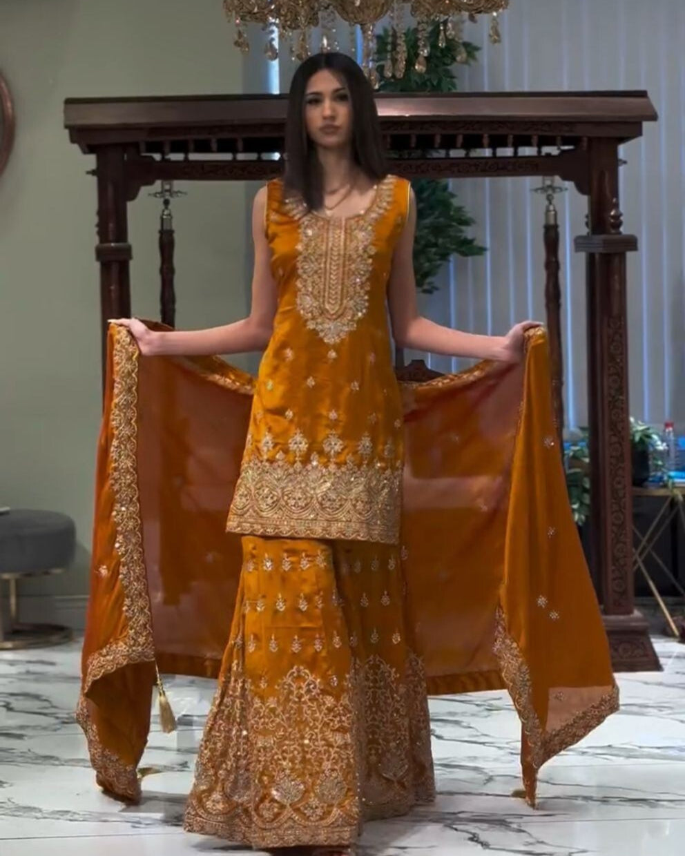 Georgette Sharara Set,
5mm Sequin Work Suit,
Embroidered Sharara Dress,
Party Wear Sharara Suit,
Sharara Suit for Weddings,
Fully Stitched Sharara Set,
Sharara with Dupatta Set,
Indian Festive Wear,
Georgette Kurti Sharara,
Micro Cotton Lined Suit,
Elegant Ethnic Wear,
Designer Sharara Set,
Sharara Kurti Dupatta Set,
Wedding Guest Outfit,
Pakistani Style Sharara Suit,
Fox Georgette Dupatta,
Ready to Wear Ethnic Suit,
Traditional Indian Sharara Dress,
Heavy Embroidery Suit Set,
Sequence Embroidered Sharara,