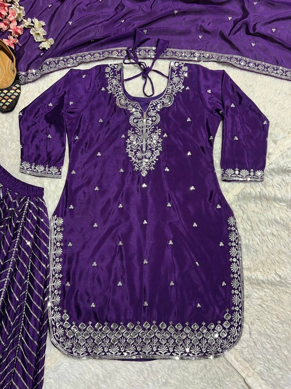 Salwar Kameez Pakistani Indian Wedding Party Wear Dress Bollywood Kurti Sharara