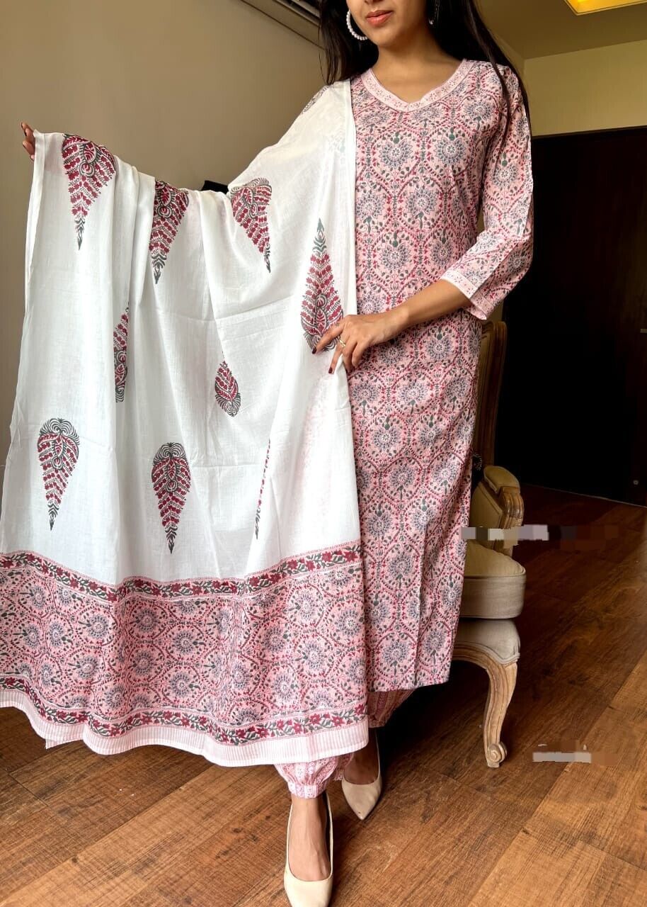 pink floral kurti,pink salwar kameez,floral embroidered kurti,pink ethnic wear,handcrafted cotton kurti,pink kurti set,women kurti pant dupatta,traditional pakistani suit,floral print kurti set,cotton floral kurti,pink kurta with dupatta,three piece pink suit,elegant pink outfit,party wear kurti set,floral thread work kurti,pink wedding wear dress,pink cotton suit for women,pakistani kurti design,pink festive outfit,designer floral kurta,soft cotton pink kurti,stylish pink salwar kameez,floral printed suit