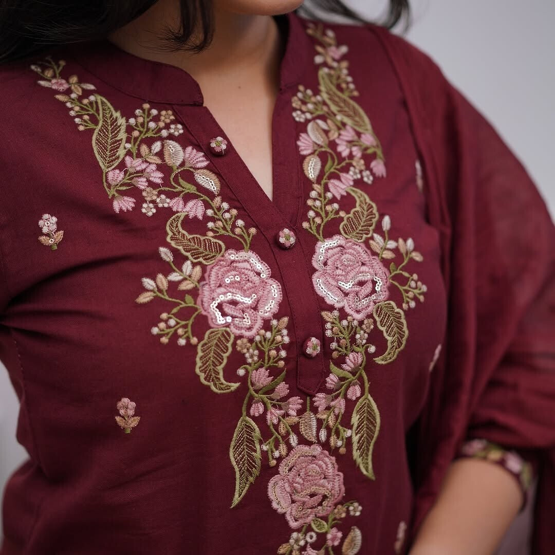 pure cotton suit set,embroidery cotton kurti,cotton kurti with dupatta,malmal dupatta set,super dye cotton suit,embroidered kurta pant set,women cotton ethnic wear,soft cotton kurti set,breathable summer kurta set,cotton suit with embroidery,malmal dupatta suit set,lightweight cotton suit,kurti pant dupatta combo,ethnic suit for women,indian cotton kurti set,casual ethnic outfit,office wear kurti set,daily wear suit set,trendy cotton kurti,cotton embroidery dress,women's cotton salwar suit,cotton suit with