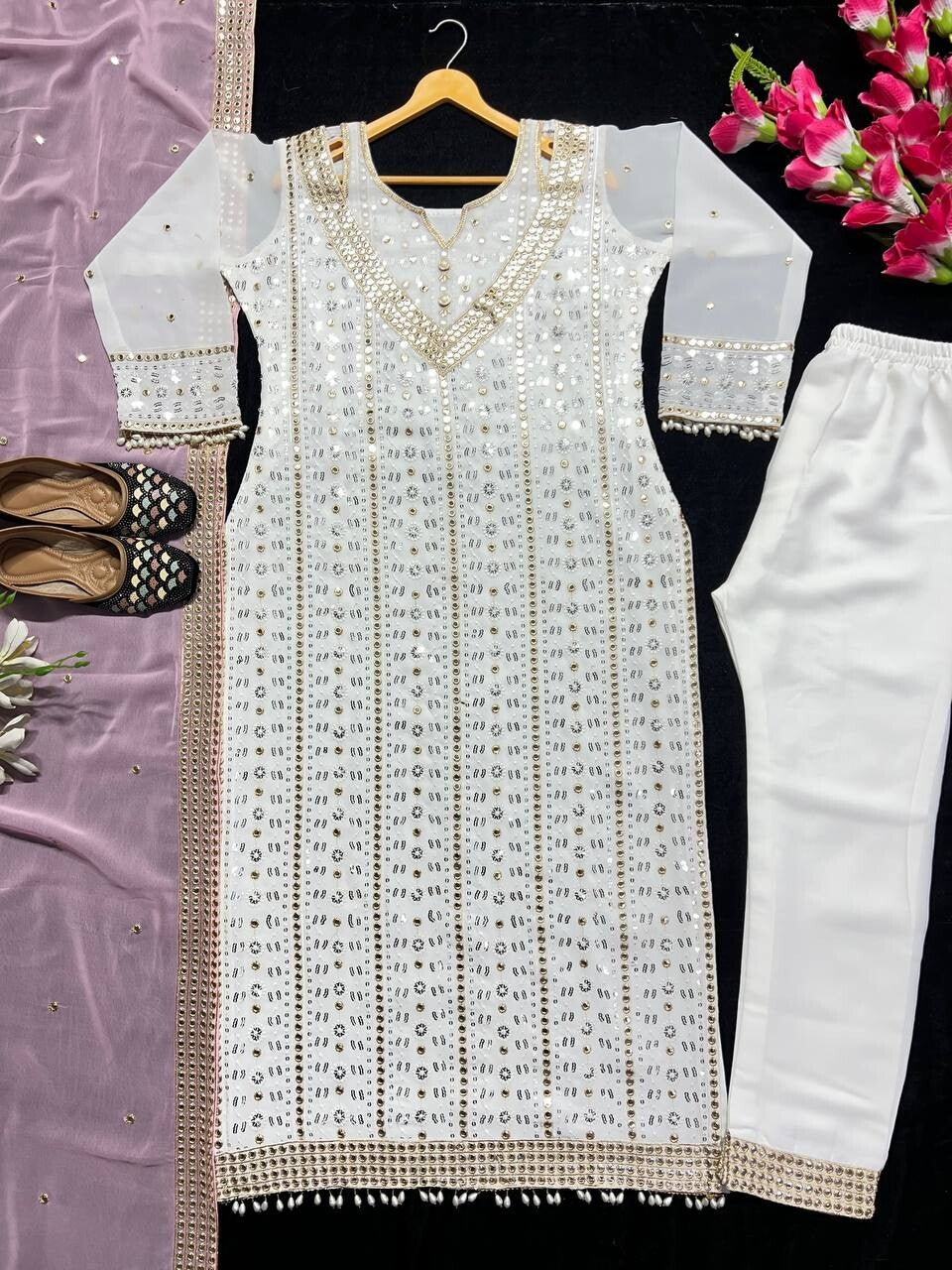 Pink Gown, pink Anarkali, Anarkali Suit, White Anarkali Gown Set, Chinon Silk Dupatta Dress, Bollywood Style Wedding Gown, Indian Wedding Gown Set, Pakistani Eid Outfit for Women, Embroidered Gown with Pants, Ready to Wear Ethnic Dress, Anarkali Gown with Sequence Work, 3 Piece Wedding Dress Set, Heavy Micro Cotton Inner Gown, Scoop Neck Anarkali Suit, Stylish Party Wear Gown Set, Traditional Indian Outfit for Women, Festive Wear Ethnic Gown, Full Stitched Gown Set,