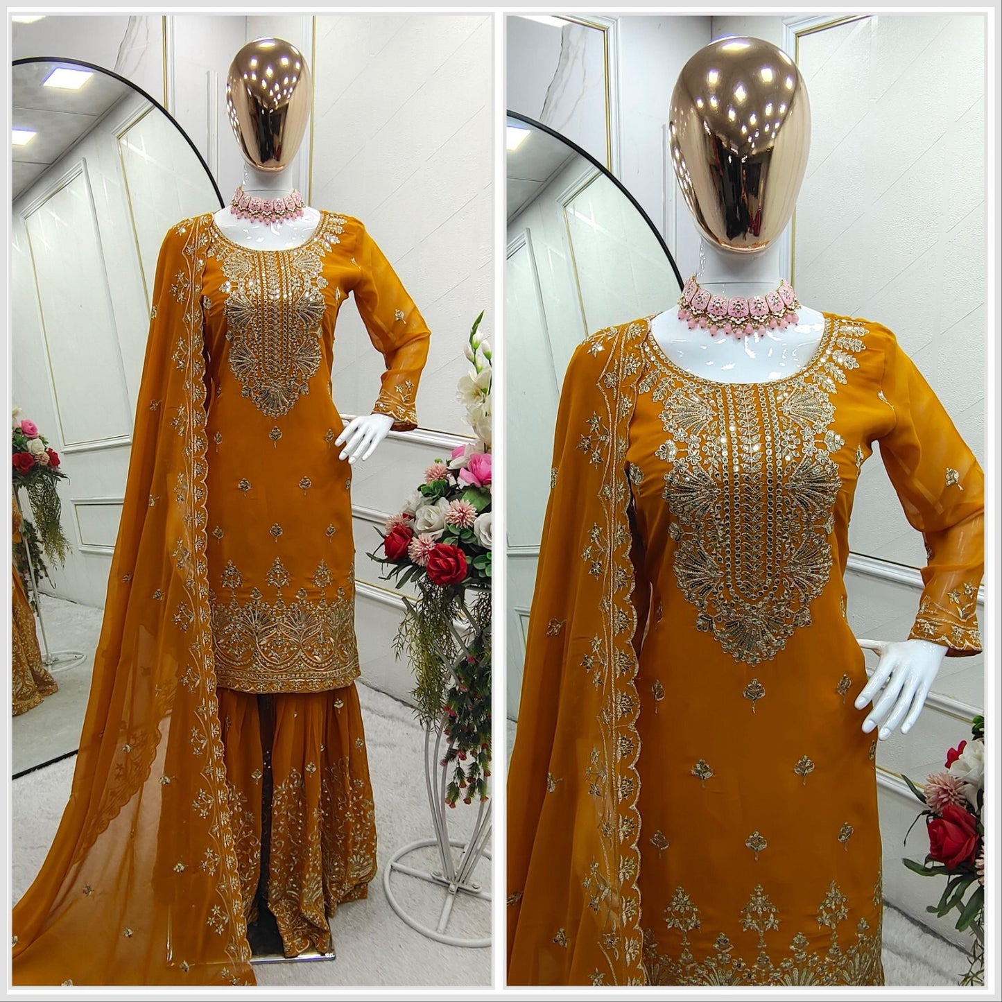 Georgette Sharara Set,
5mm Sequin Work Suit,
Embroidered Sharara Dress,
Party Wear Sharara Suit,
Sharara Suit for Weddings,
Fully Stitched Sharara Set,
Sharara with Dupatta Set,
Indian Festive Wear,
Georgette Kurti Sharara,
Micro Cotton Lined Suit,
Elegant Ethnic Wear,
Designer Sharara Set,
Sharara Kurti Dupatta Set,
Wedding Guest Outfit,
Pakistani Style Sharara Suit,
Fox Georgette Dupatta,
Ready to Wear Ethnic Suit,
Traditional Indian Sharara Dress,
Heavy Embroidery Suit Set,
Sequence Embroidered Sharara,