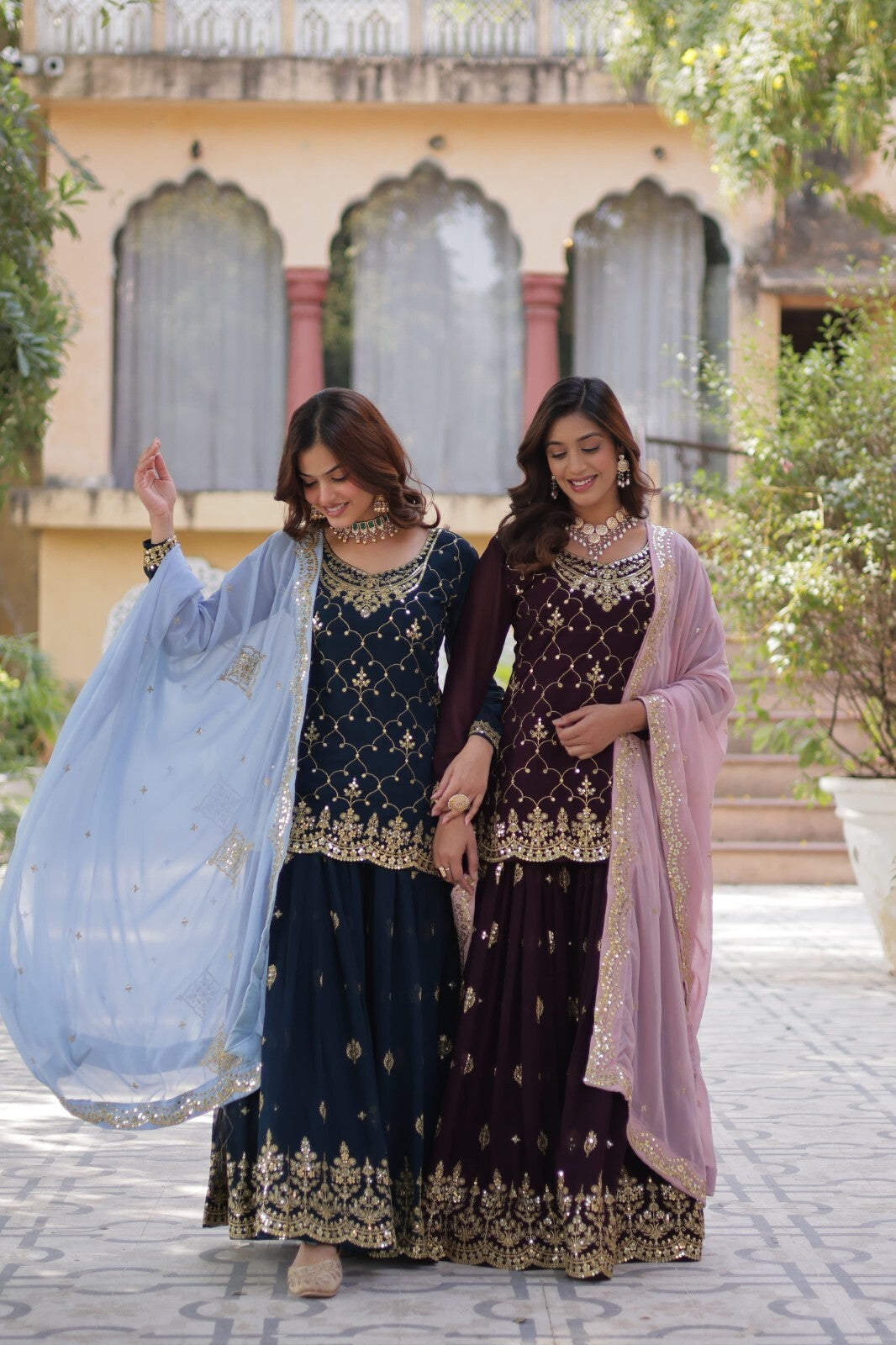 Faux Blooming Suit Set,
Sequins Embroidered Kurti,
Designer Pan Neck Kurti,
Cut Work Dupatta Dress,
Full Sleeve Kurti Set,
Party Wear Plazzo Suit,
Cotton Lined Ethnic Set,
3 Piece Kurti Plazzo Dupatta,
Ready to Wear Suit Set,
Festive Wear Kurti Set,
Wedding Guest Outfit,
Indian Ethnic Wear for Women,
Stylish Plazzo Suit Set,
Embroidered Dupatta Suit,
Standard Stitched Salwar Suit