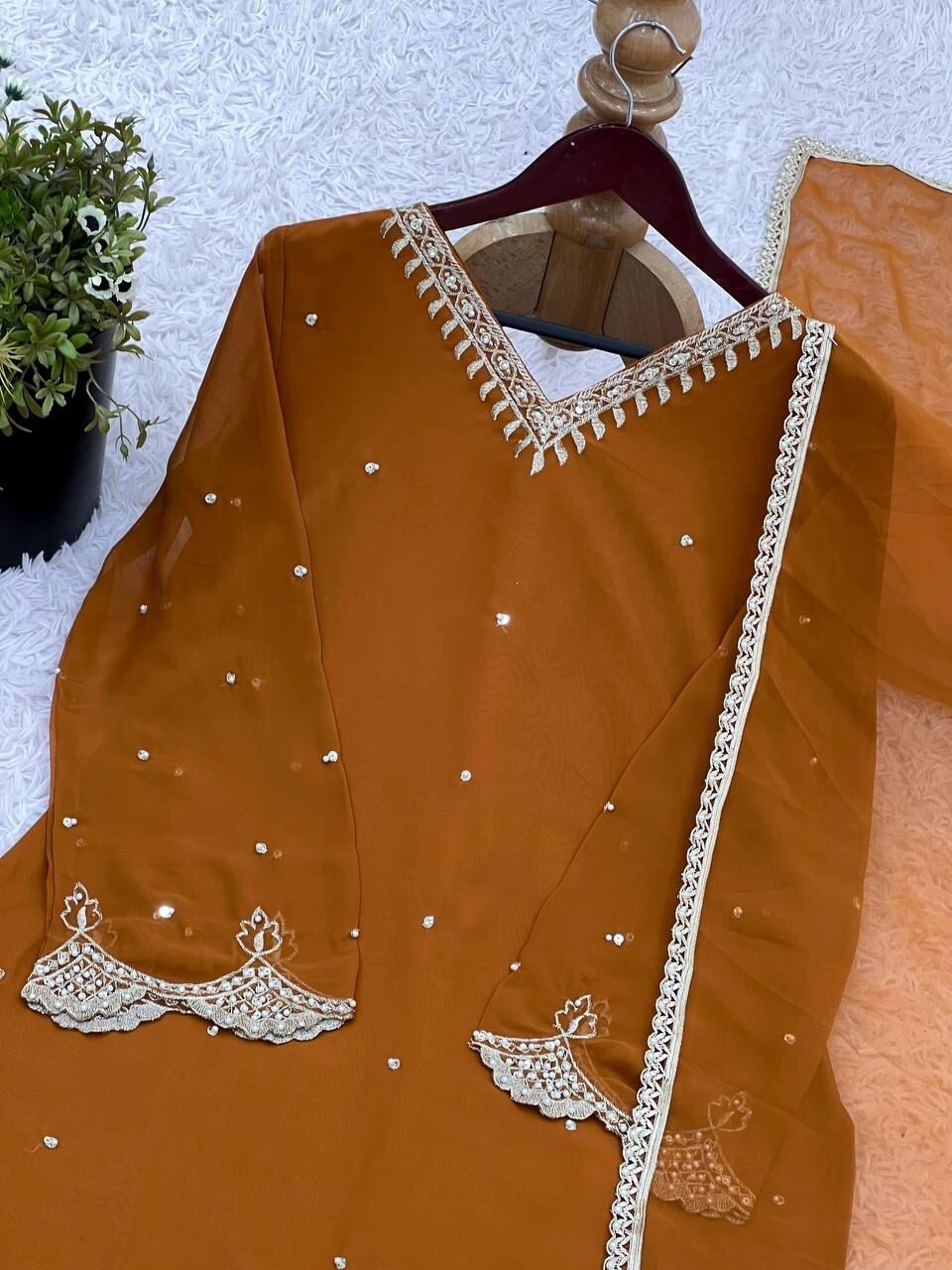 Indian Salwar Kameez Pakistani Wedding Party Dress Wear Bollywood Suit Palazzo