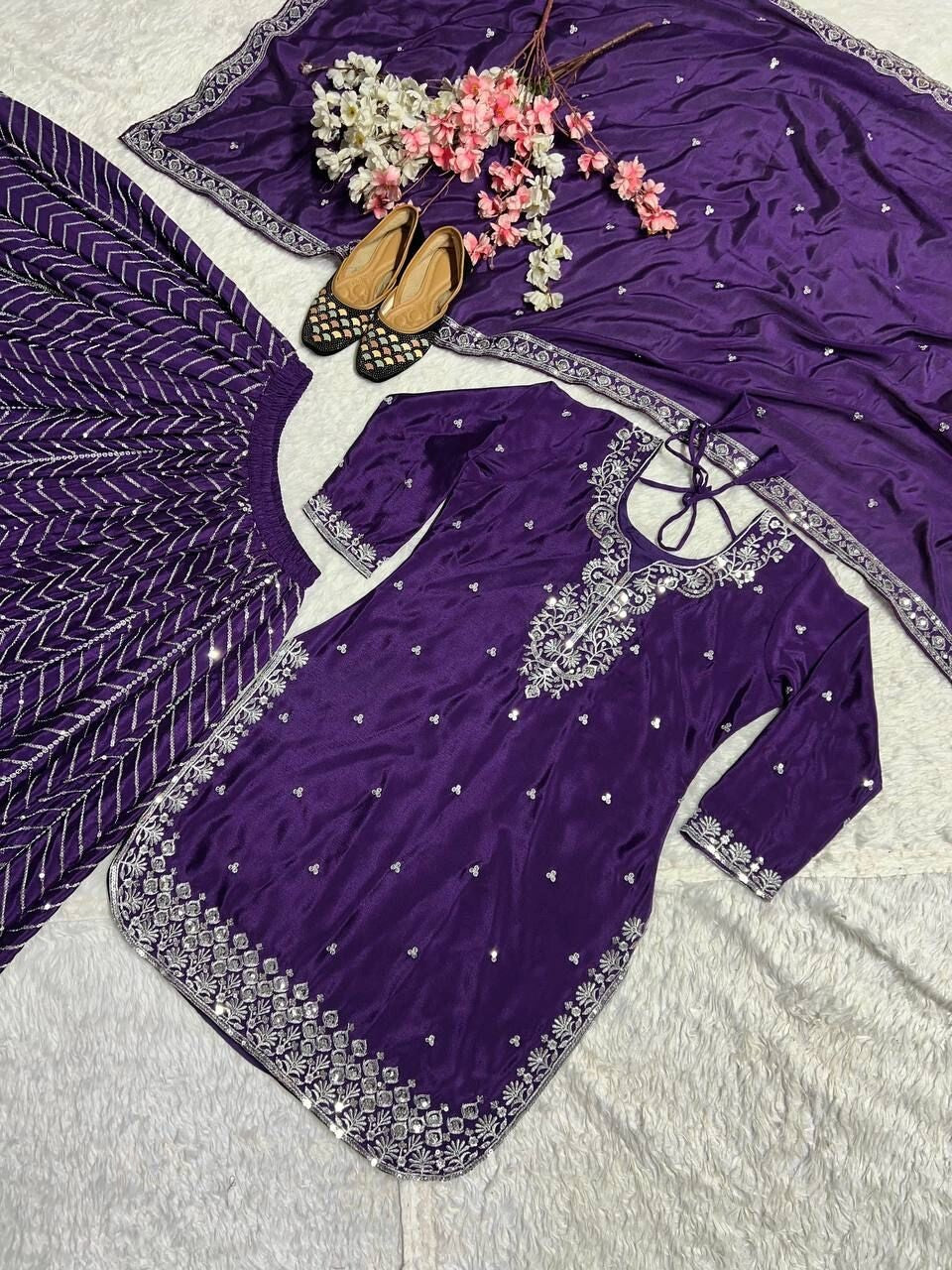 Salwar Kameez Pakistani Indian Wedding Party Wear Dress Bollywood Kurti Sharara