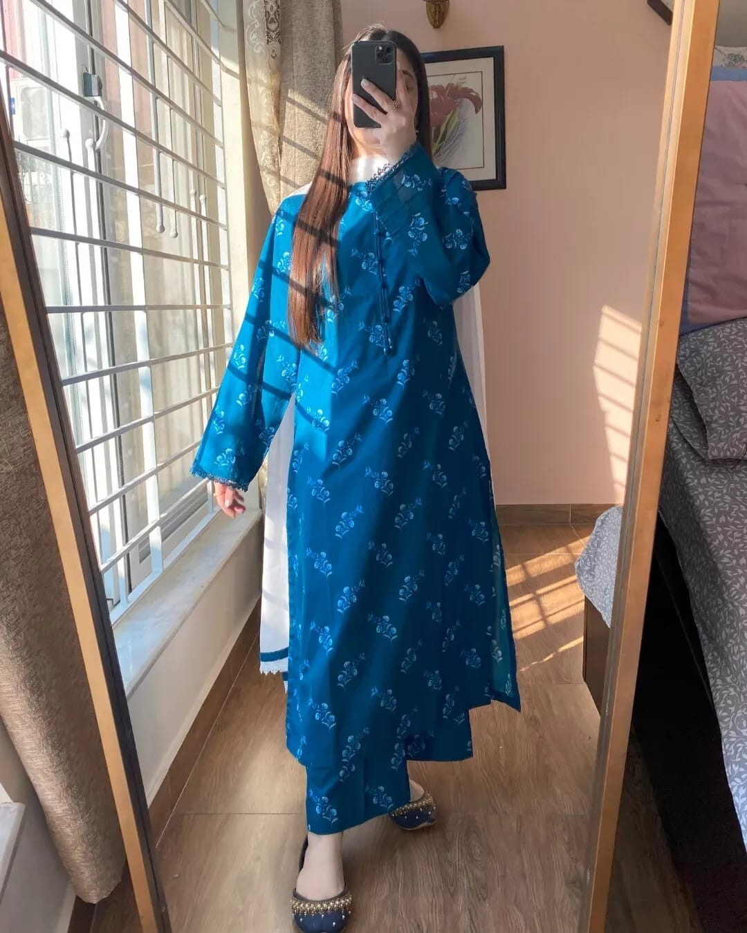 Women Dress Solid Salwar Kameez Ready To Wear Suit Wedding Party 3 Piece