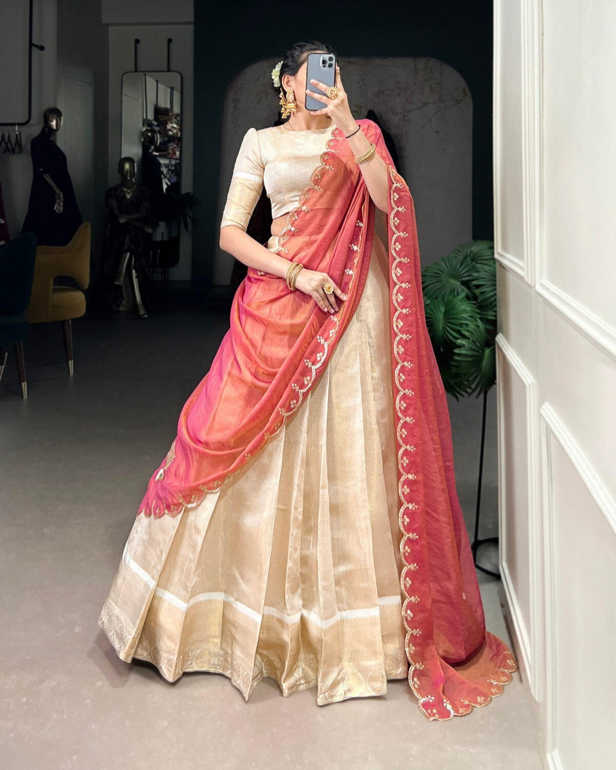 Slub Silk Lehenga Choli,
Designer Wedding Lehenga Set,
Zari and Sequins Work Lehenga,
Chinnon Dupatta Lehenga Set,
Silk Blouse Lehenga Set,
Indian Bridal Lehenga Choli,
Party Wear Lehenga Outfit,
Stitched Lehenga for Women,
Handmade Indian Lehenga,
Traditional Lehenga Choli Set,
Festive Wear Lehenga Dress,
Elegant Embroidered Lehenga,
Ready to Wear Lehenga Choli,
Lehenga for Special Occasions,
Bollywood Style Lehenga Set,