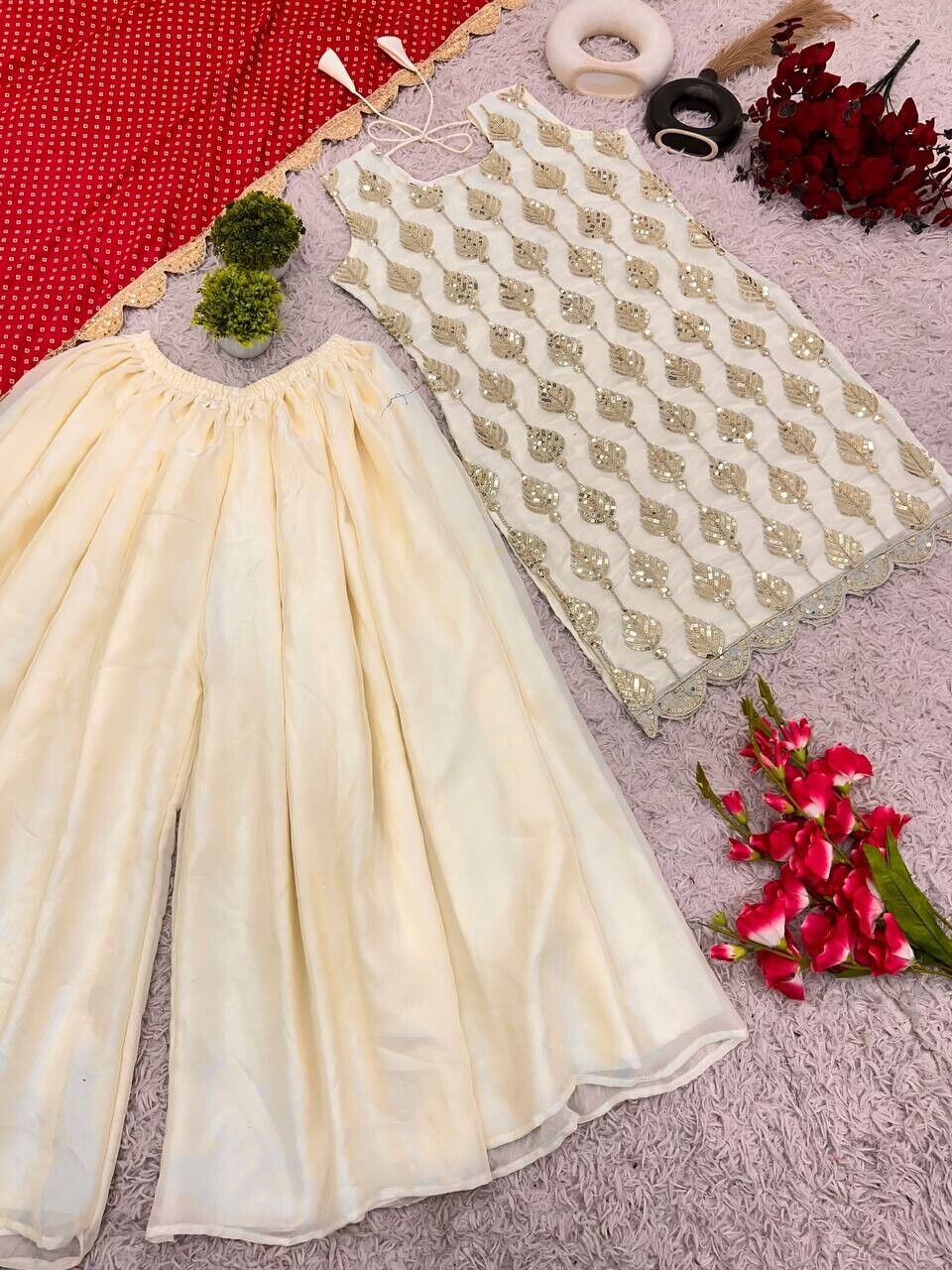 SALWAR KAMEEZ PAKISTANI INDIAN WEDDING PARTY WEAR DRESS BOLLYWOOD SUIT SHARARA