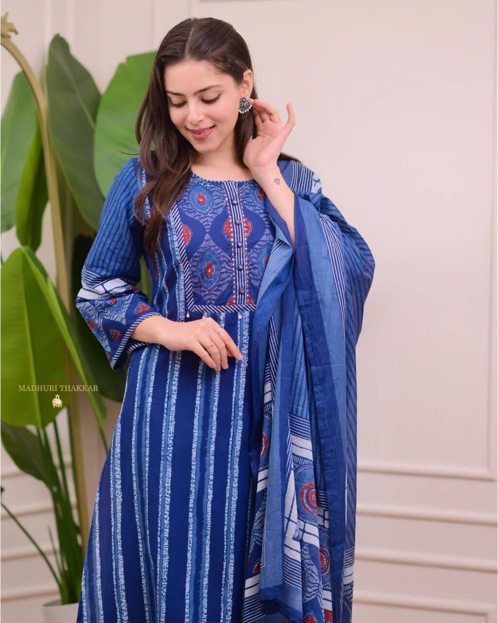 CottonKurti, Sawlar kameez blue, partty wear kurti, designer kurti, heavy salwar kameez, indian kurti, ready to wear kurti , women suit, long kurti