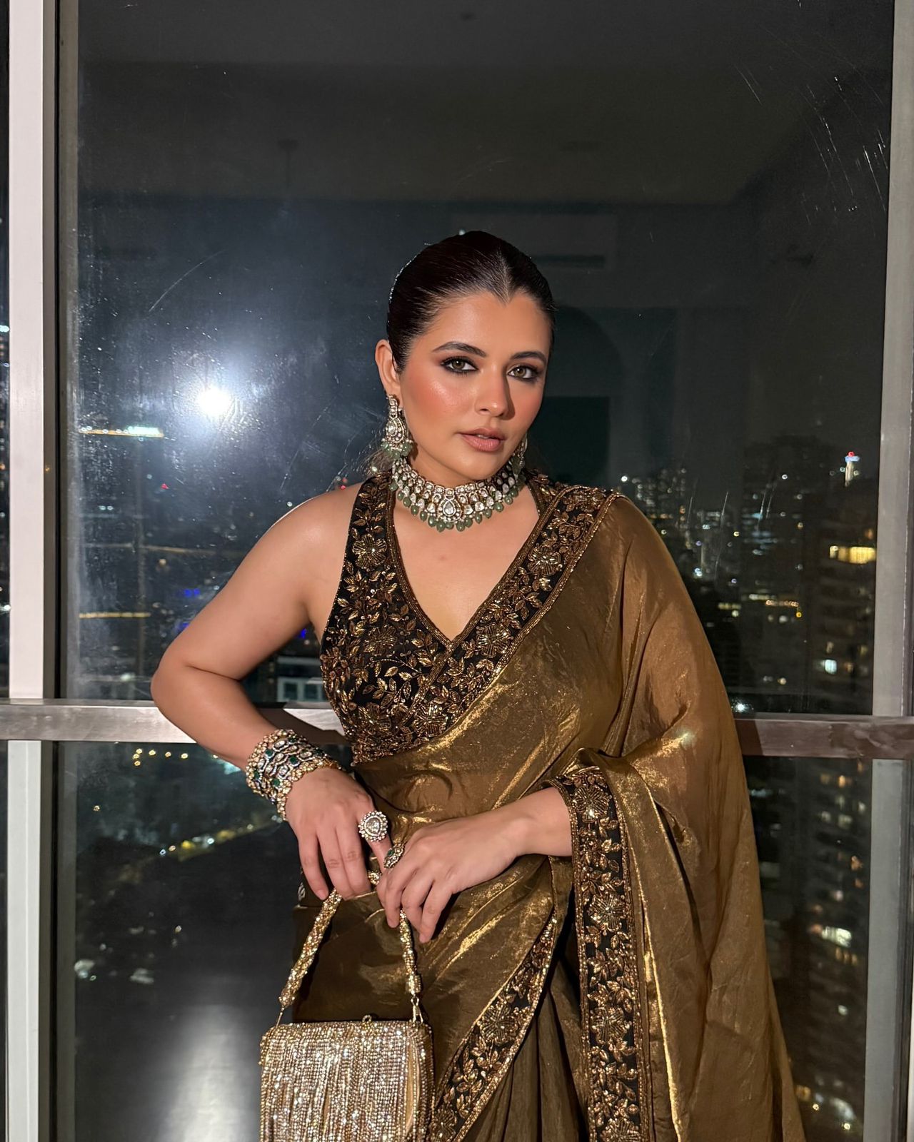 Pure Space Silk Saree with Fully Stitched Velvet Blouse