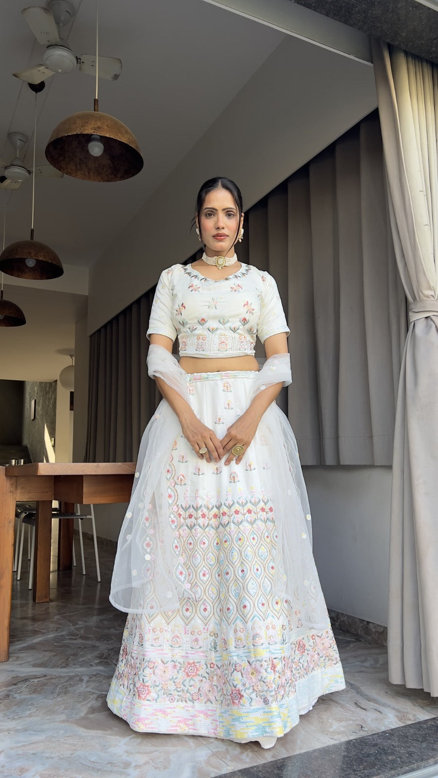 Premium Lehenga with Sequins & Net Dupatta