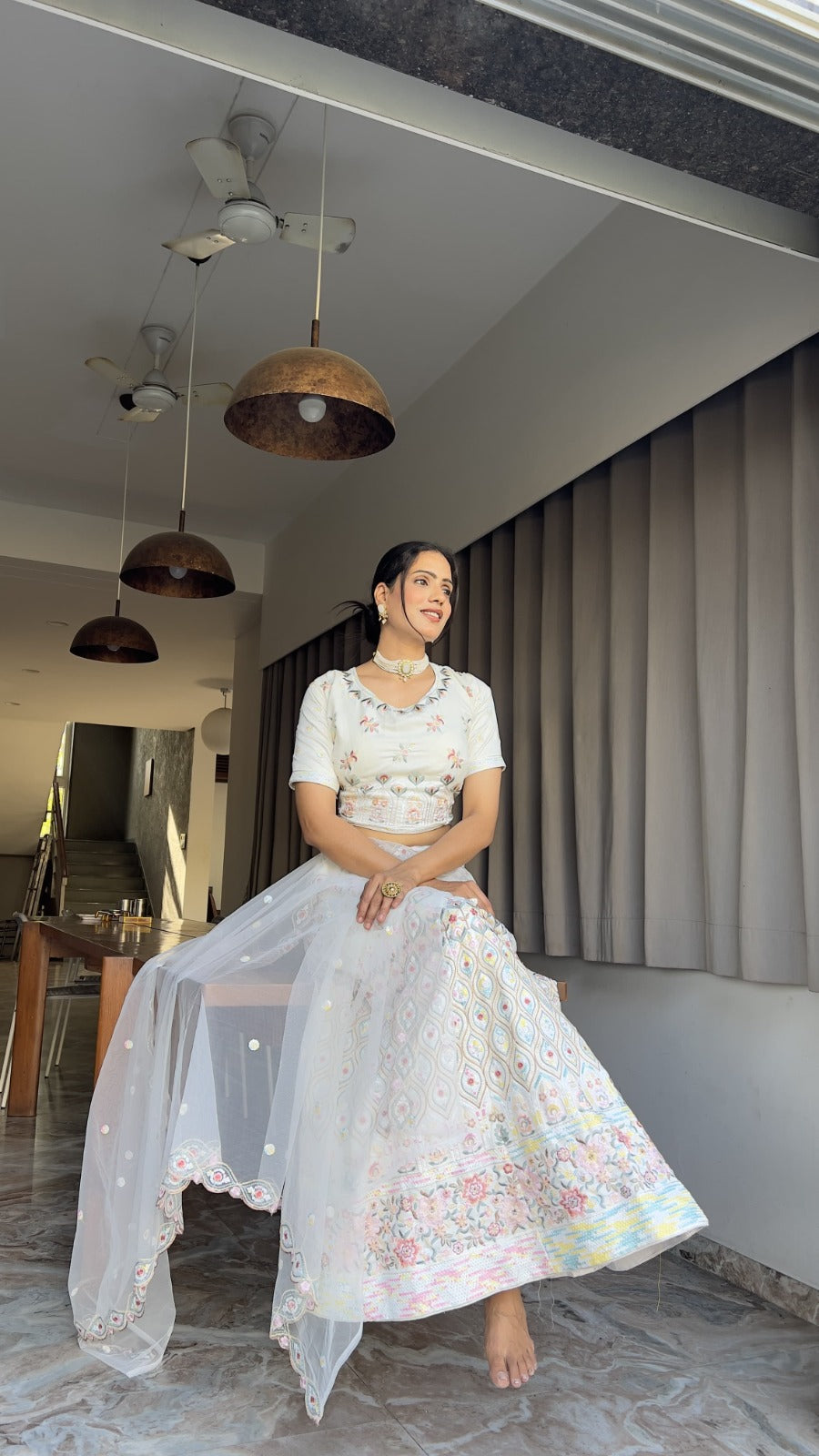Premium Lehenga with Sequins & Net Dupatta