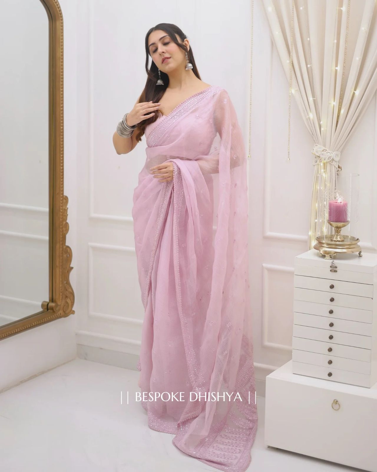 Partywear Shaded Silk Saree Premium Look with Blouse