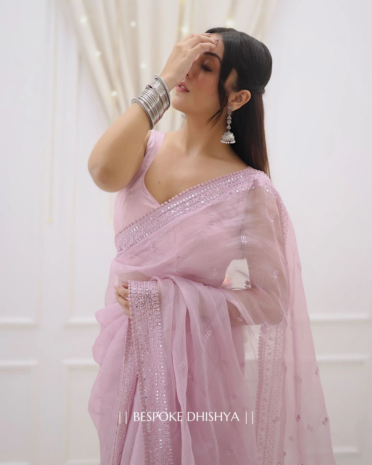 Partywear Shaded Silk Saree Premium Look with Blouse