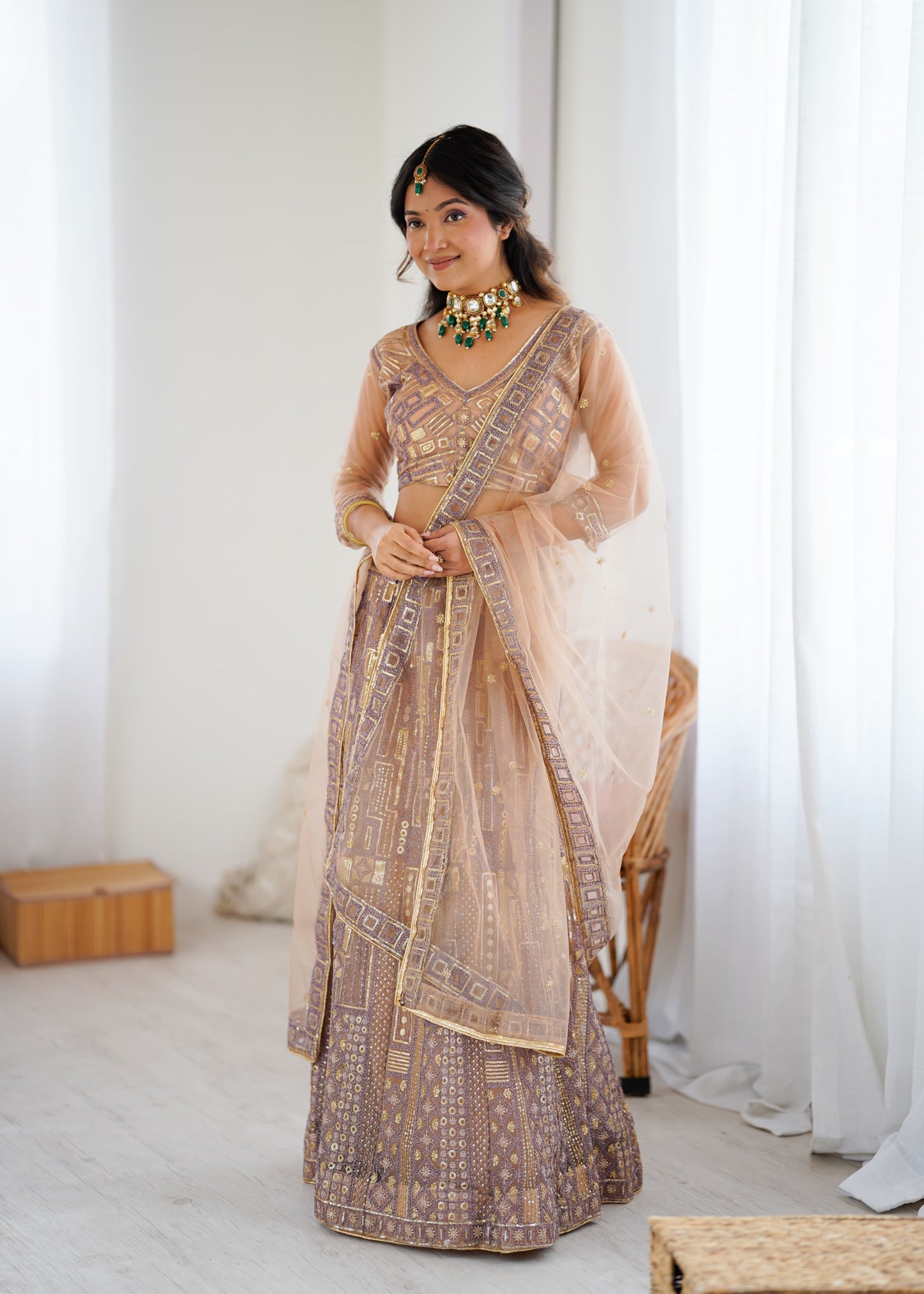 Soft Net Lehenga with Designer Look Blouse