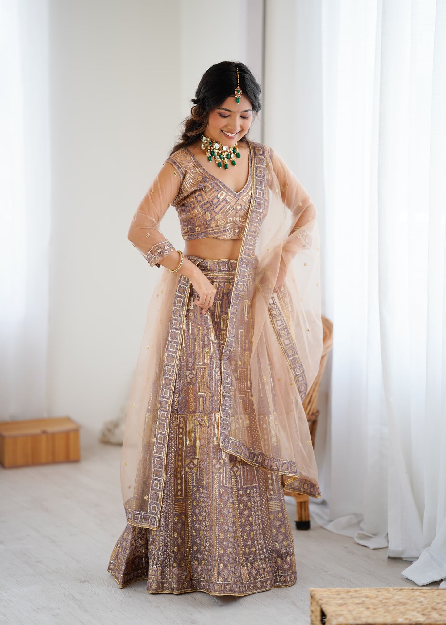 Soft Net Lehenga with Designer Look Blouse
