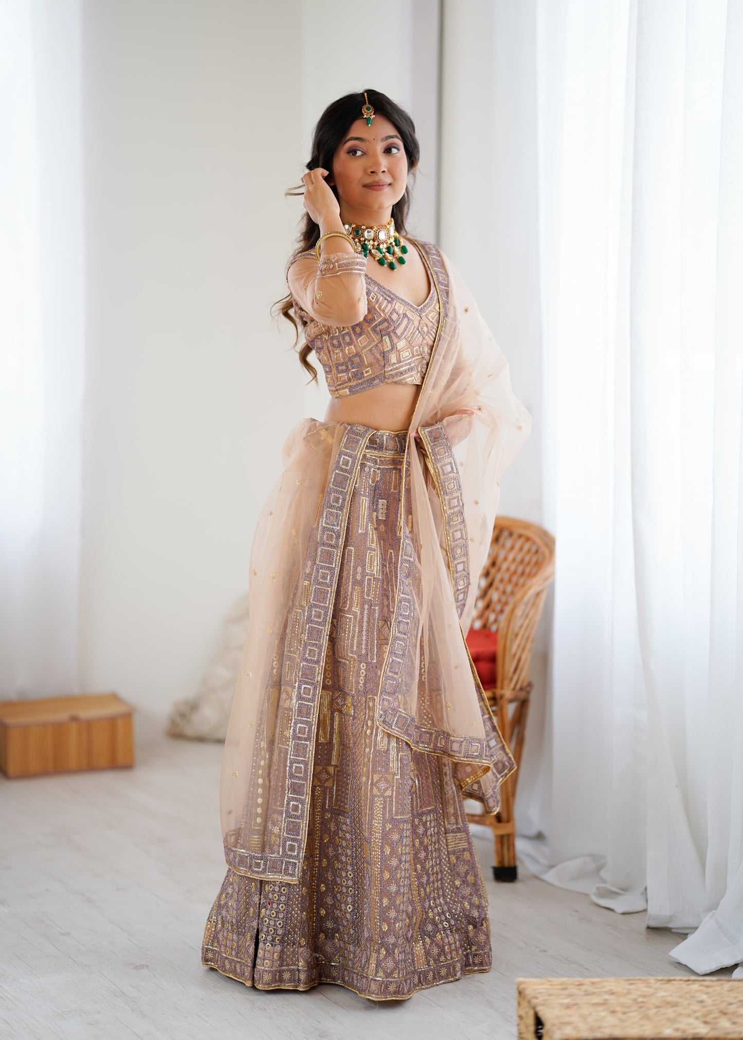 Soft Net Lehenga with Designer Look Blouse