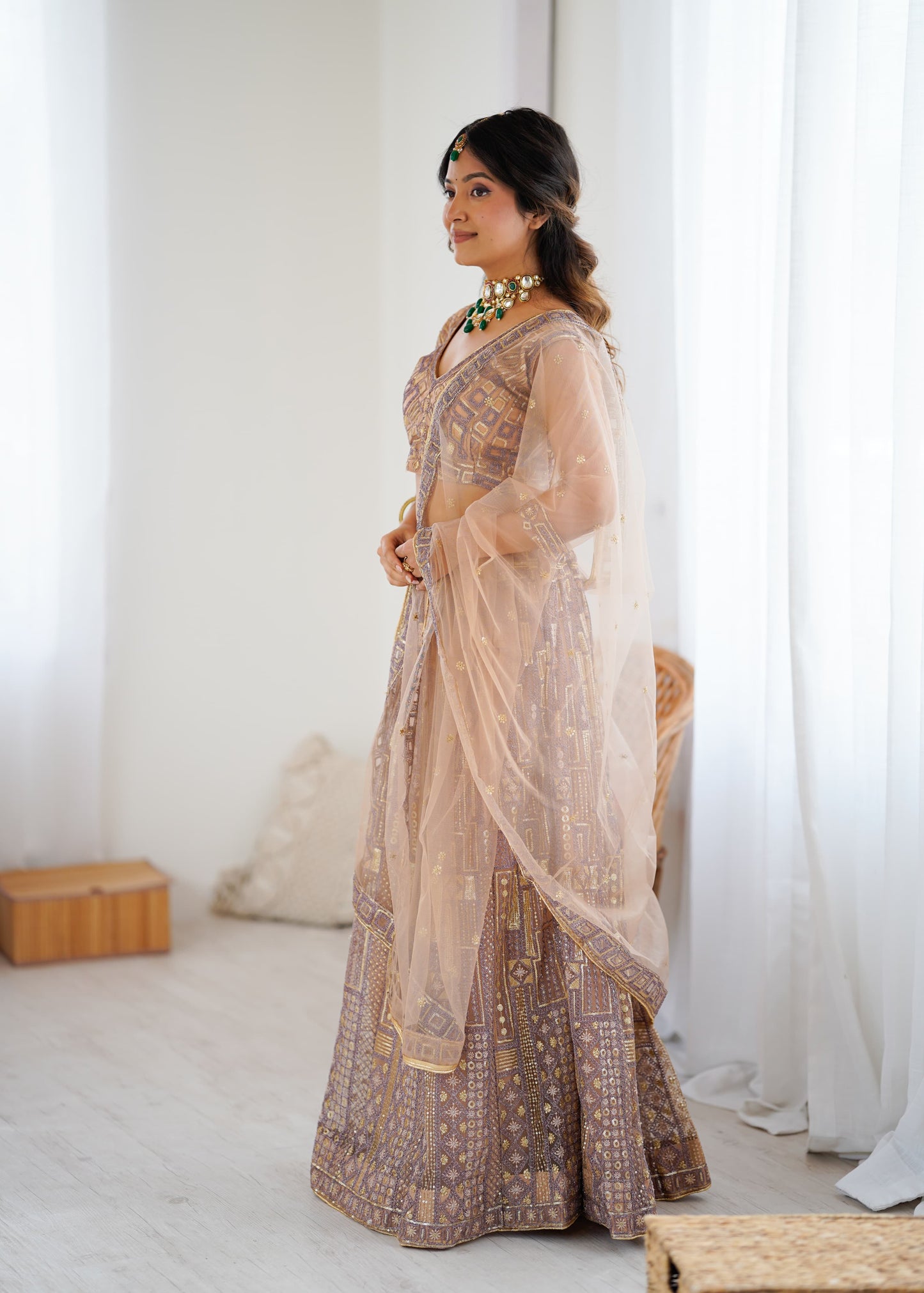 Soft Net Lehenga with Designer Look Blouse