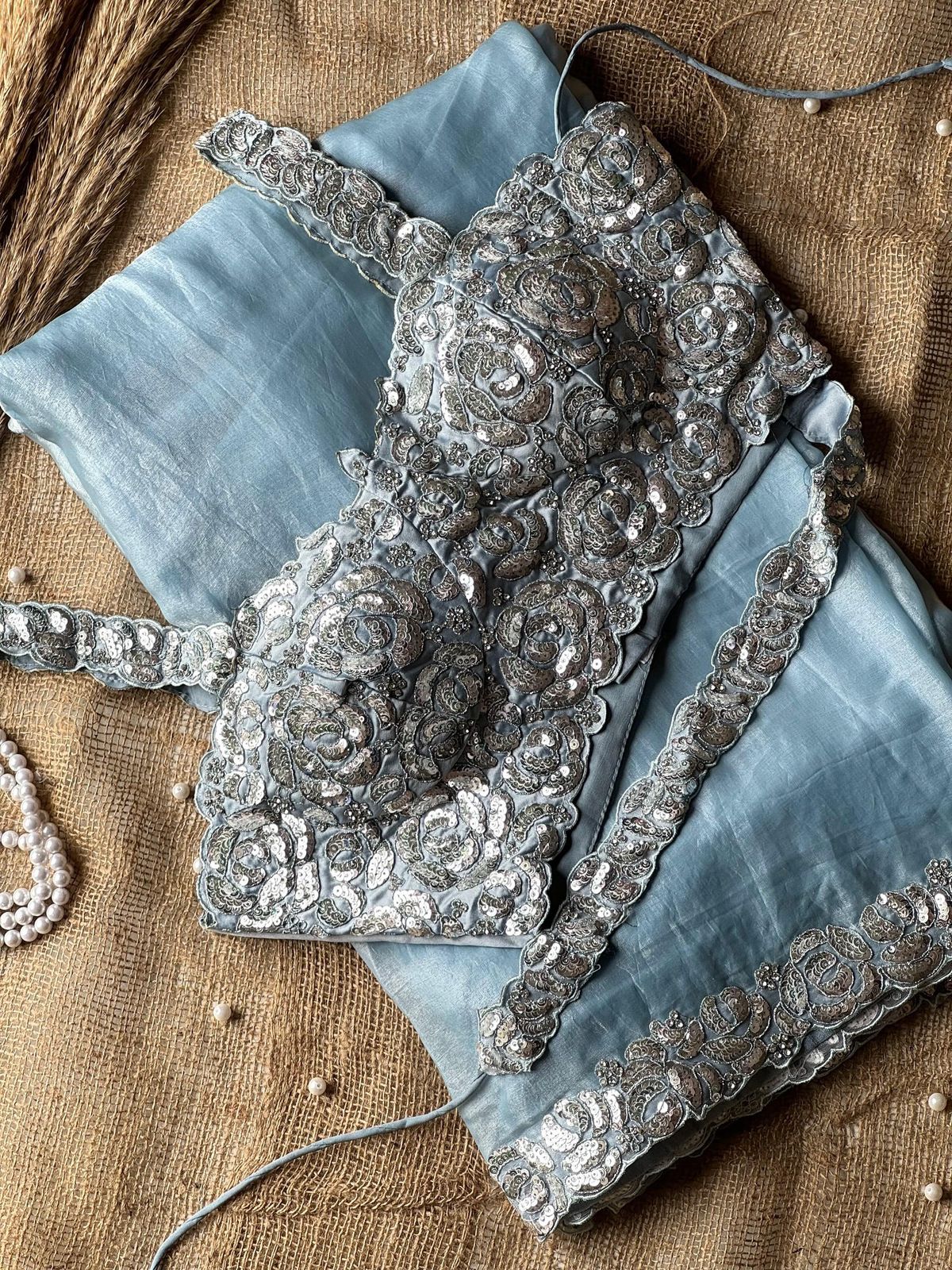 Soft Organza Saree with Banglori Silk Blouse for Occasion