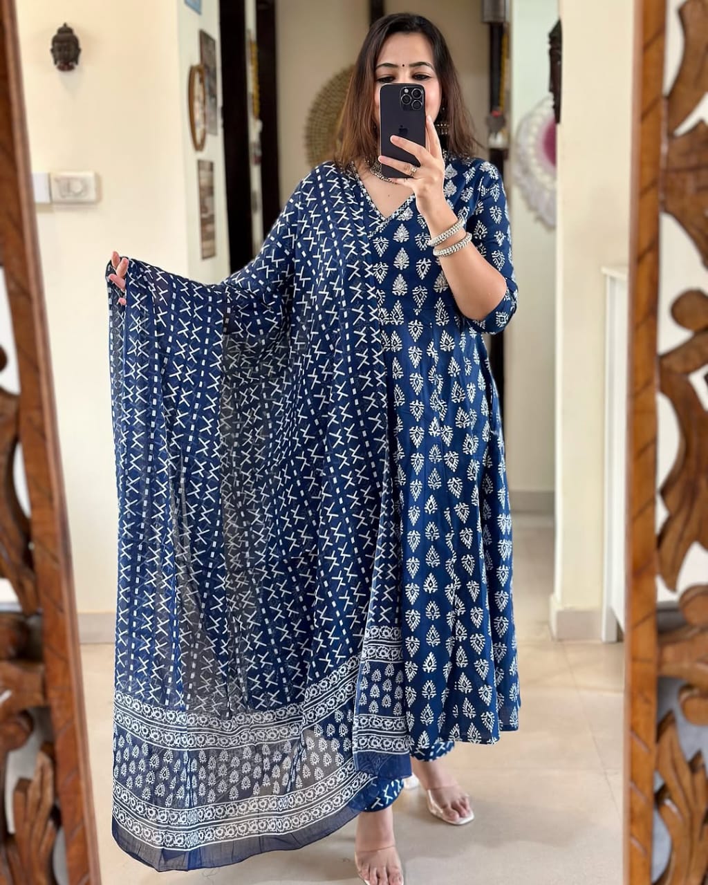 purple anarkali gown,purple angrakha kurti,cotton anarkali kurti,sanganeri print kurti,traditional angrakha dress,anarkali kurti set,jaipuri print gown,purple ethnic gown,block print anarkali,adda work kurti,flared cotton gown,kurti with dupatta set,ethnic wear for women,purple festive dress,boho indian kurti,long flare kurti set,desi angrakha kurti,anarkali with side tie up,women cotton suit set,printed gown style kurti,3 piece anarkali set,purple kurti pant set,sleeve 3/4 kurti,purple traditional wear,cas