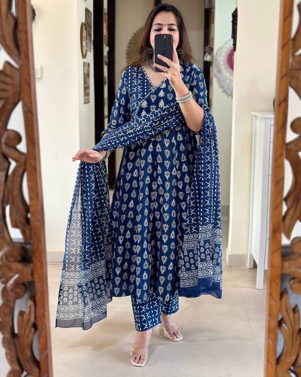purple anarkali gown,purple angrakha kurti,cotton anarkali kurti,sanganeri print kurti,traditional angrakha dress,anarkali kurti set,jaipuri print gown,purple ethnic gown,block print anarkali,adda work kurti,flared cotton gown,kurti with dupatta set,ethnic wear for women,purple festive dress,boho indian kurti,long flare kurti set,desi angrakha kurti,anarkali with side tie up,women cotton suit set,printed gown style kurti,3 piece anarkali set,purple kurti pant set,sleeve 3/4 kurti,purple traditional wear,cas