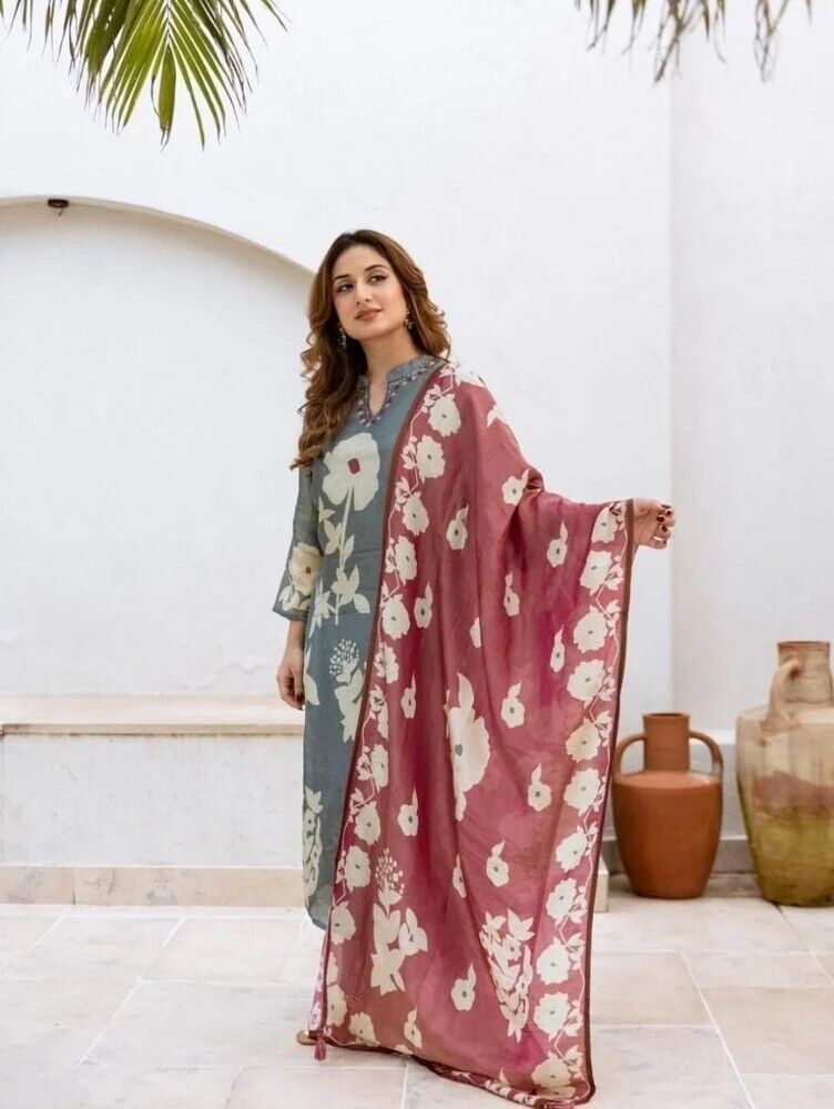 Women Eid Dress Pakistani Salwar Kameez Ready made Suits Wedding Party 3 Piece