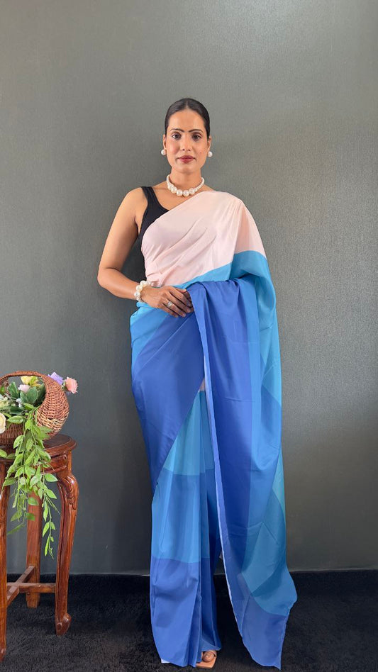 Silk Blend Saree with Ethnic detailing Ideal for haldi