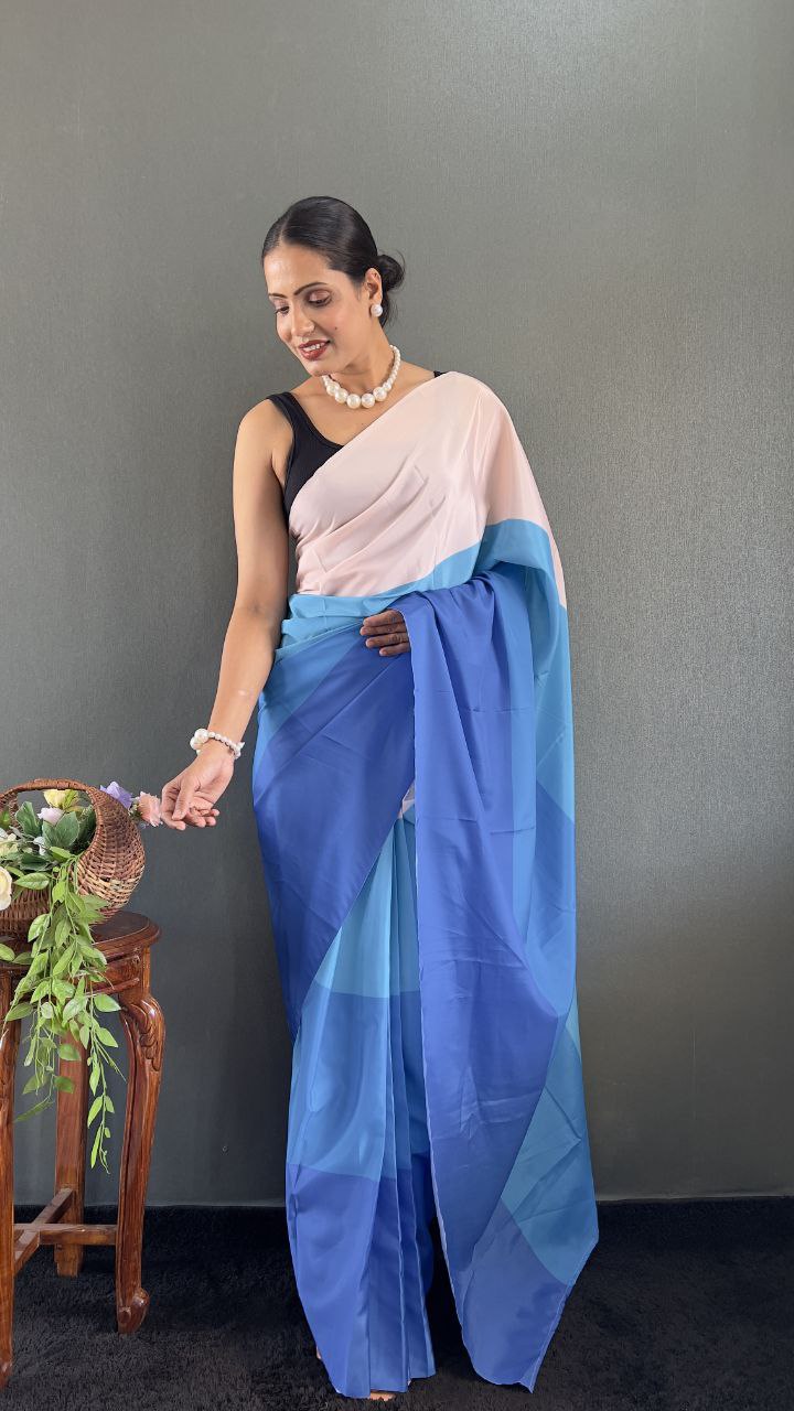 Silk Blend Saree with Ethnic detailing Ideal for haldi