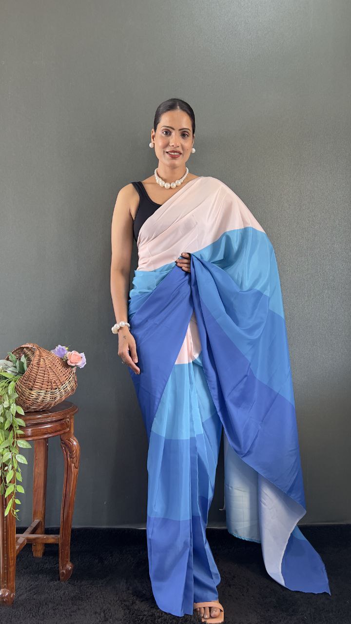 Silk Blend Saree with Ethnic detailing Ideal for haldi
