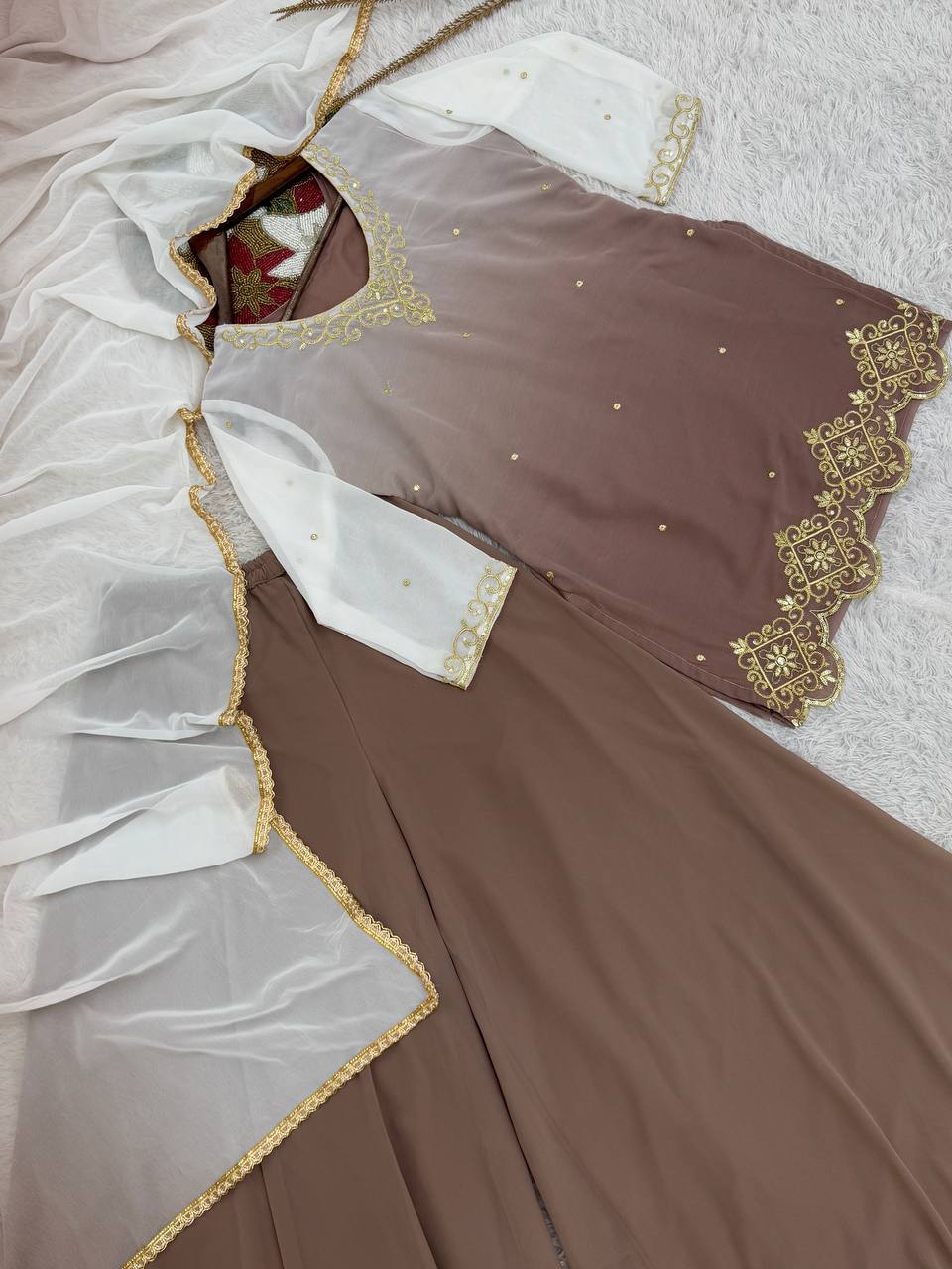 Embroidered Salwar Kameez with Dupatta