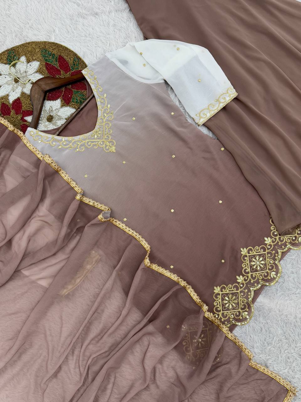 Embroidered Salwar Kameez with Dupatta