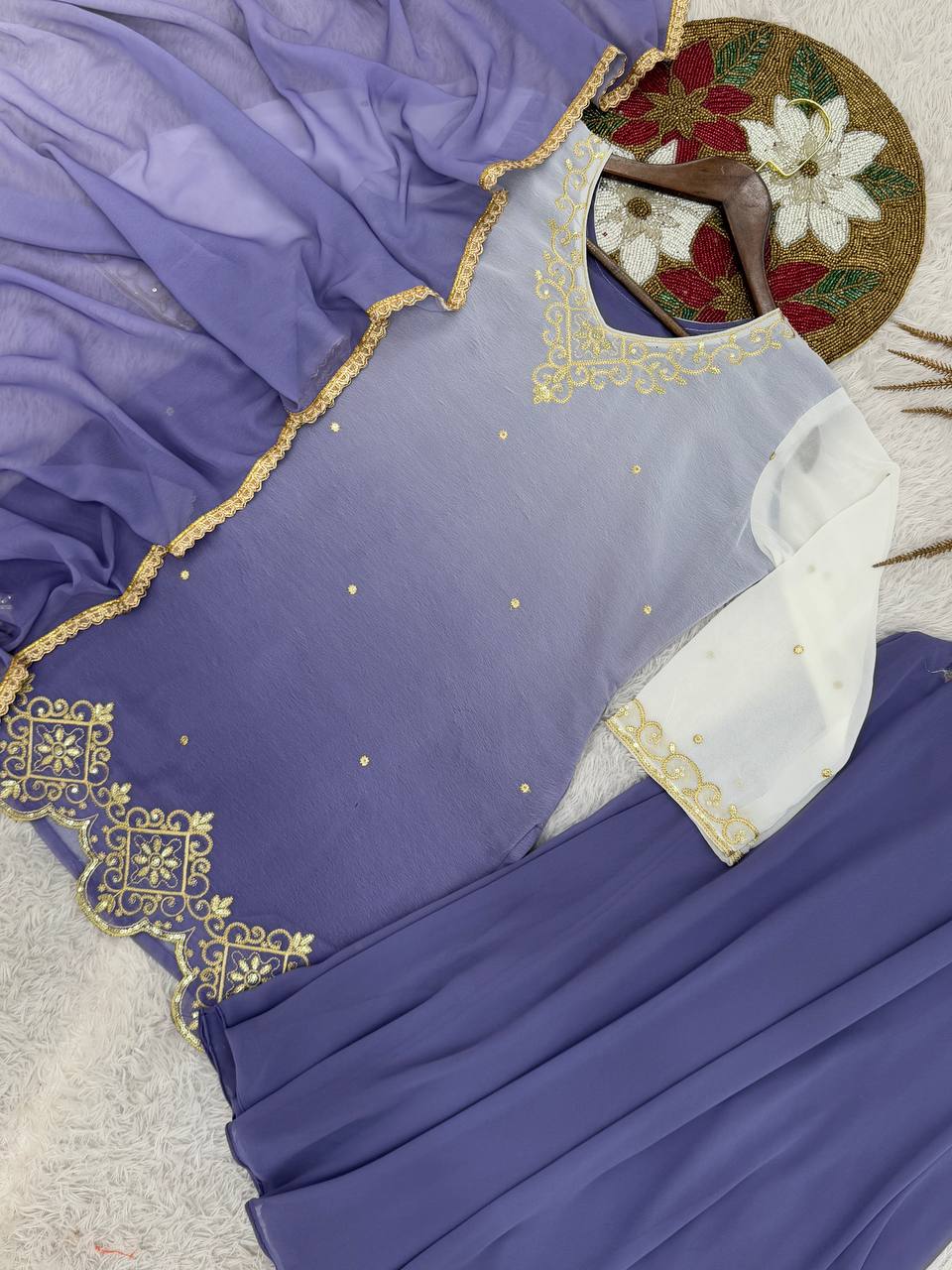 Embroidered Salwar Kameez with Dupatta