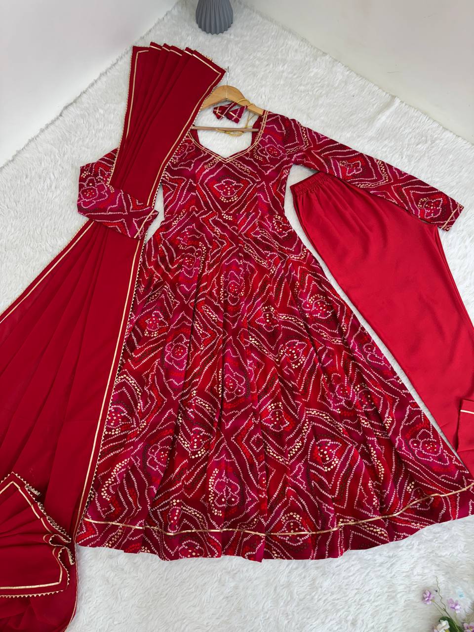 Cotton Anarkali Suit for Women for Wedding
