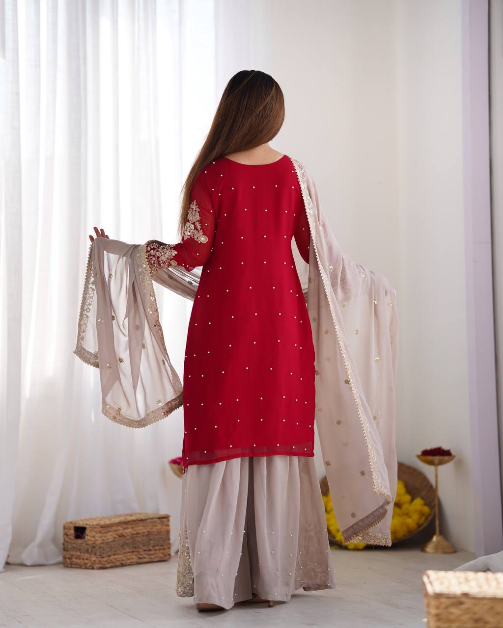 Festive Wear Designer Sharara Set for Wedding