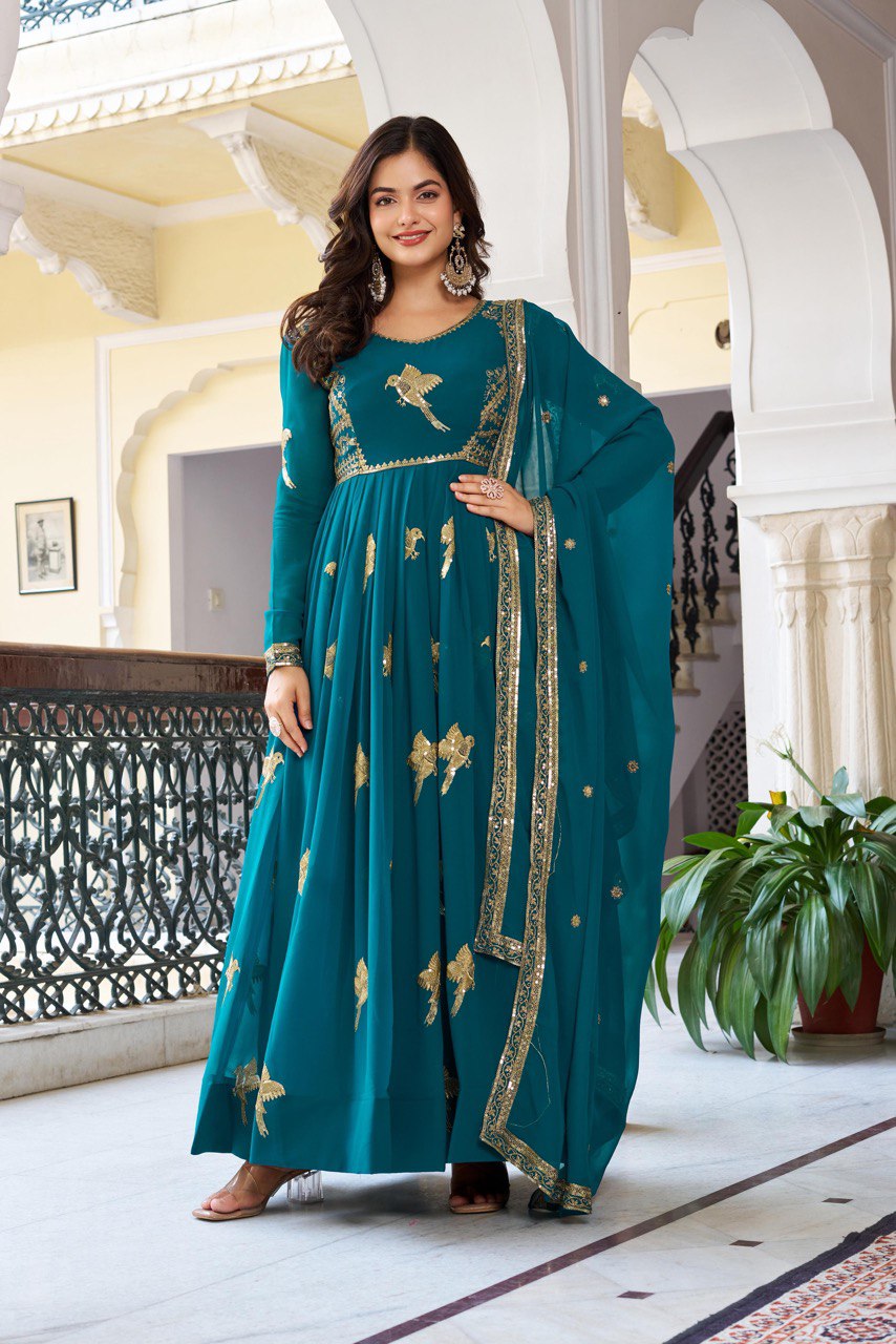 Traditional Partywear Heavy Anarkali Suit