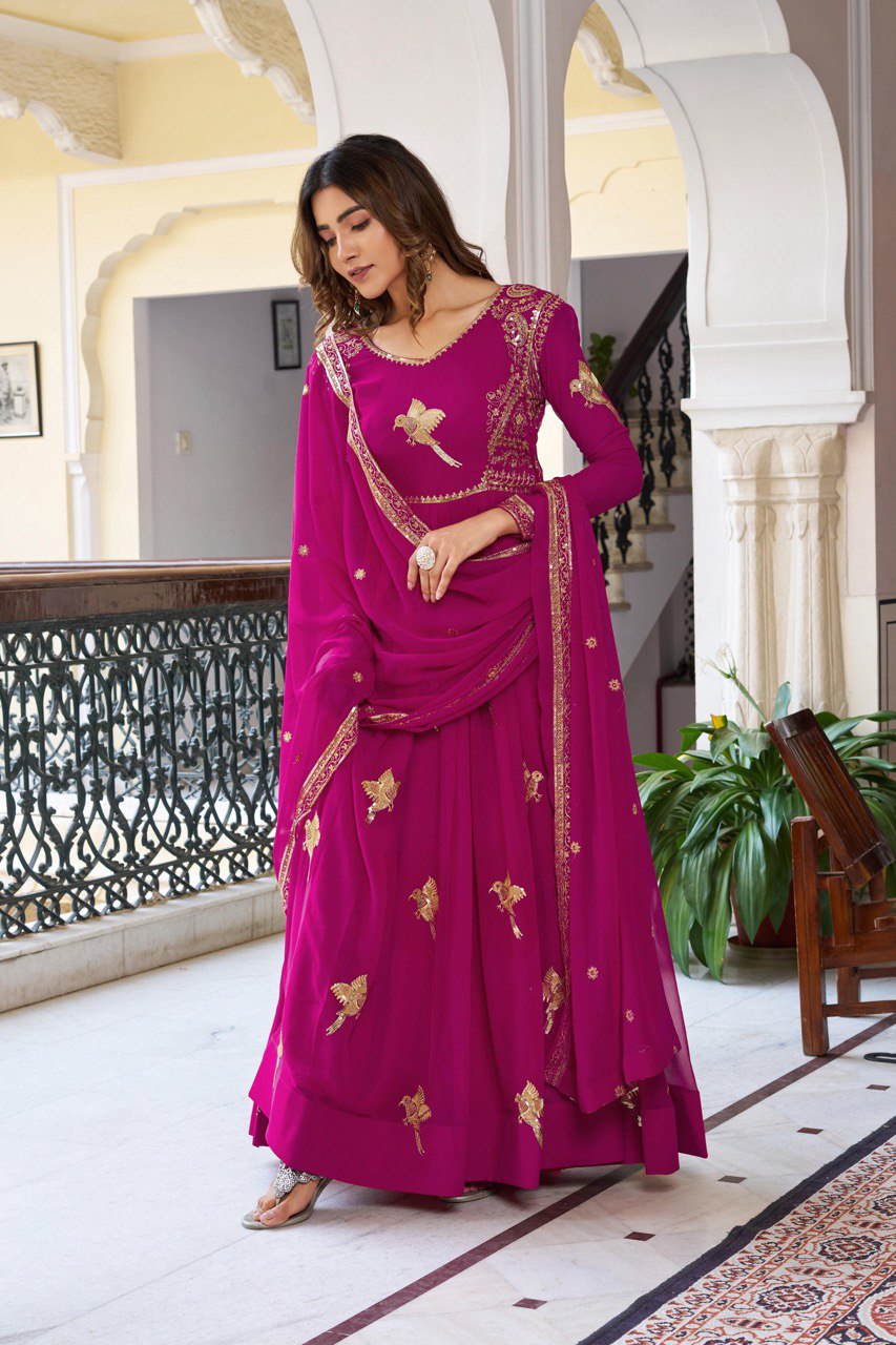 Traditional Partywear Heavy Anarkali Suit