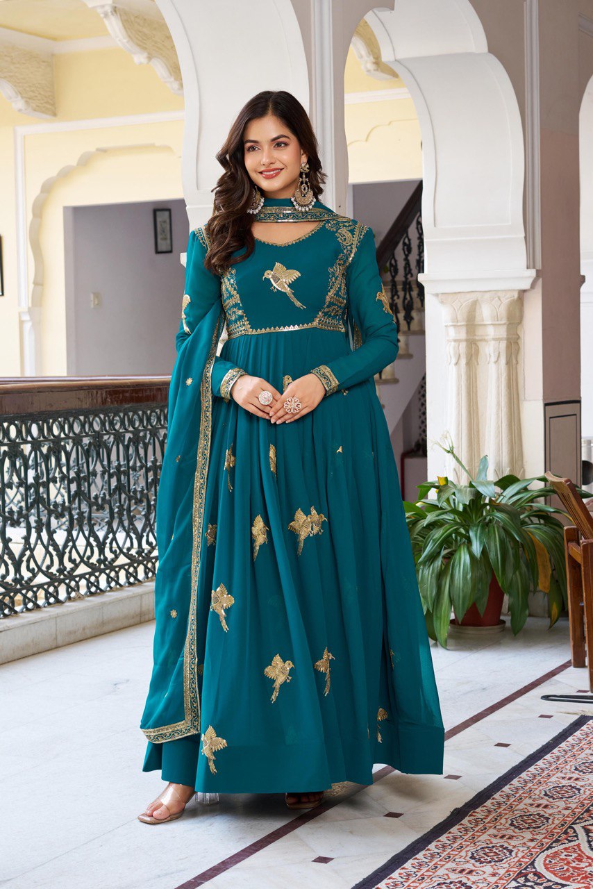 Traditional Partywear Heavy Anarkali Suit