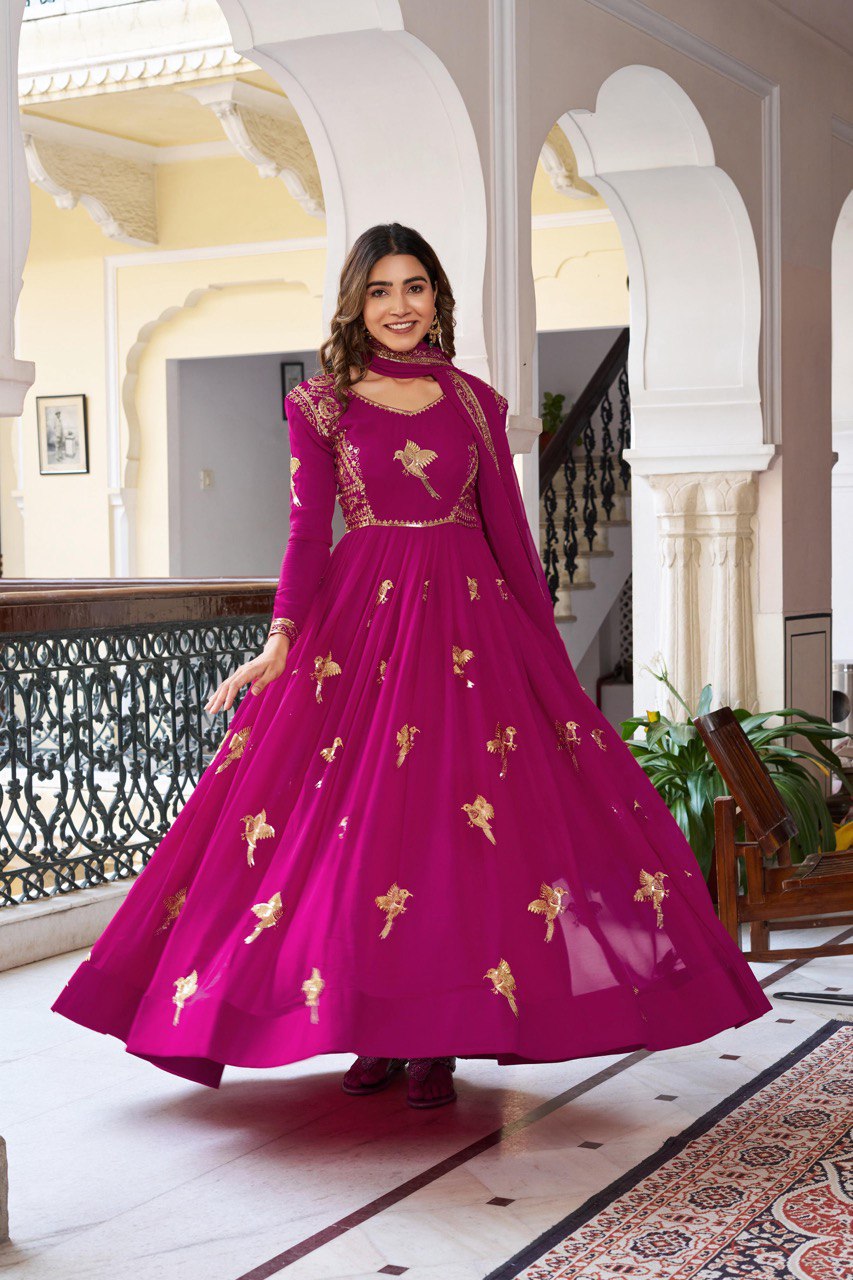 Traditional Partywear Heavy Anarkali Suit