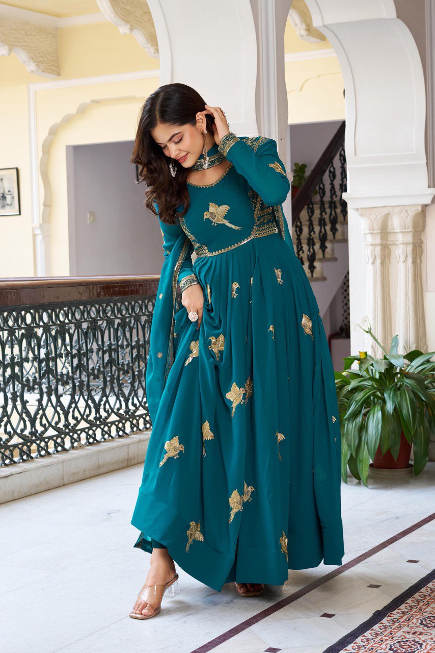 Traditional Partywear Heavy Anarkali Suit